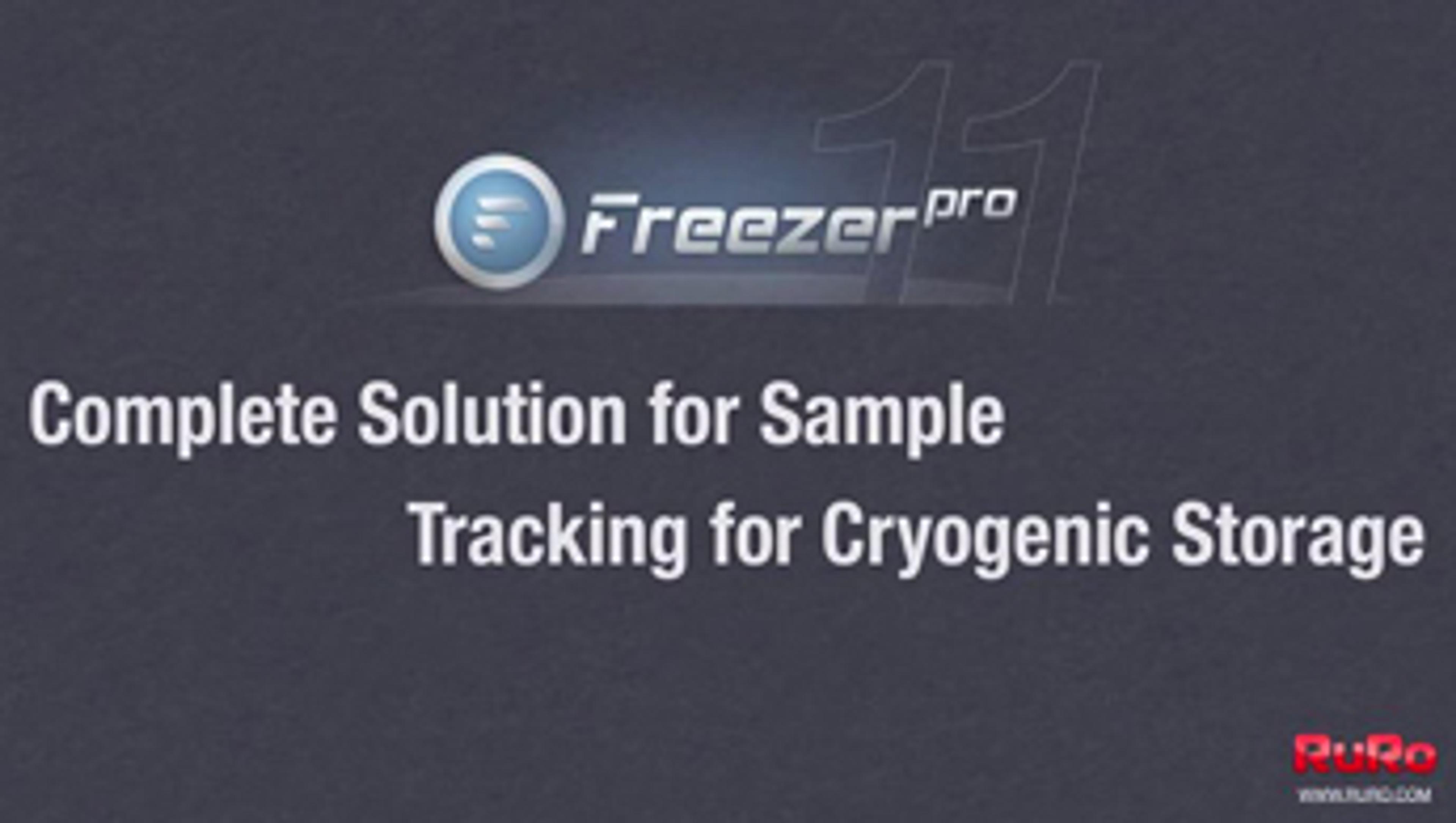 FreezerPro - Laboratory Sample Inventory and Management Solution FreezerPro - Laboratory Sample Inventory and Management Solution