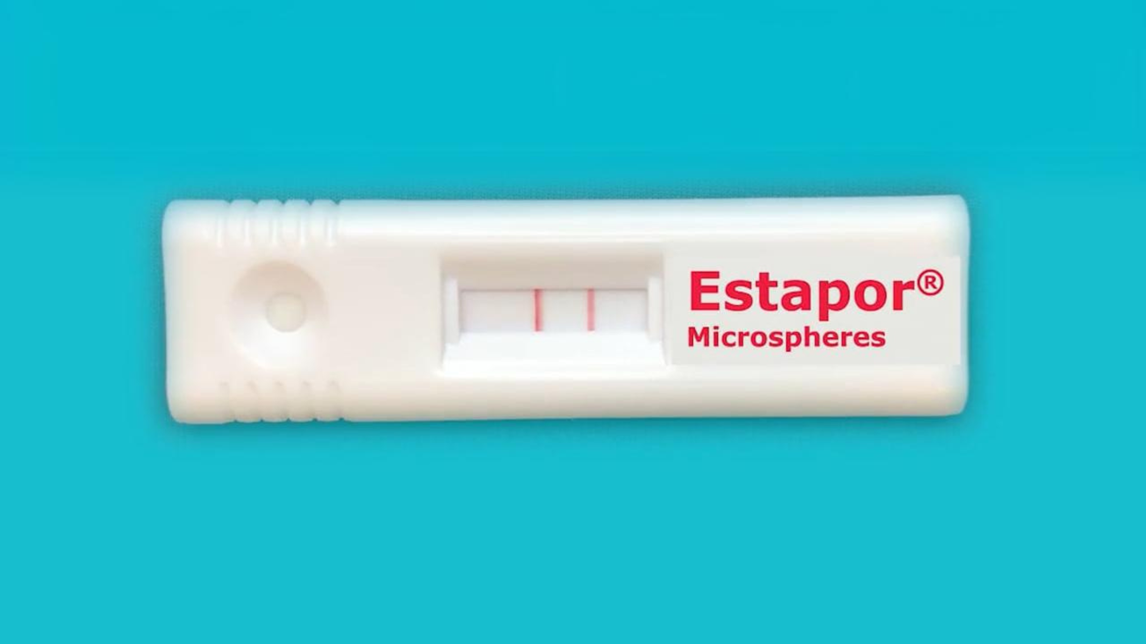 Estapor red intense microspheres compared with competitors Estapor red intense microspheres compared with competitors