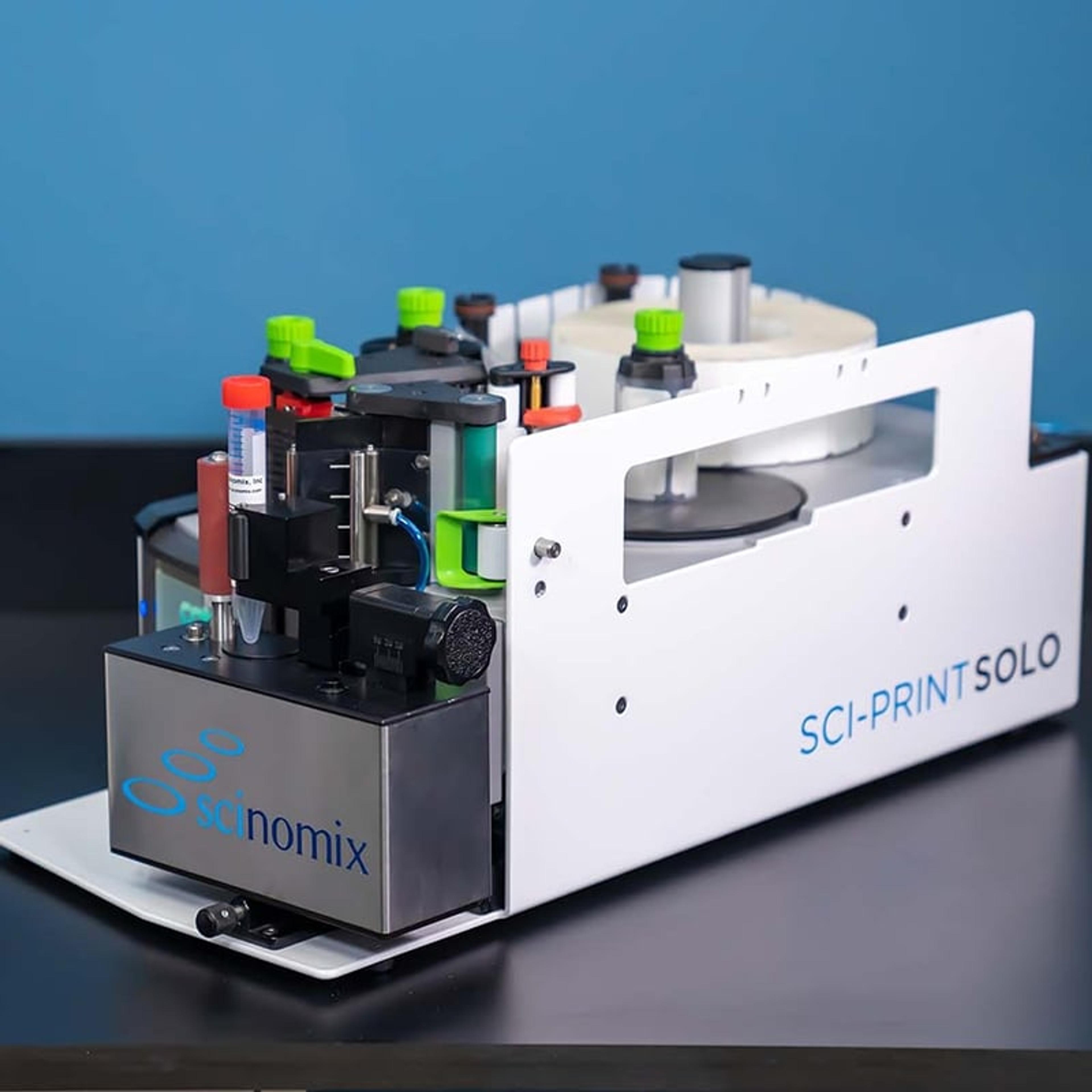 Sci-Print SOLO Semi-Automated Tube Labeler