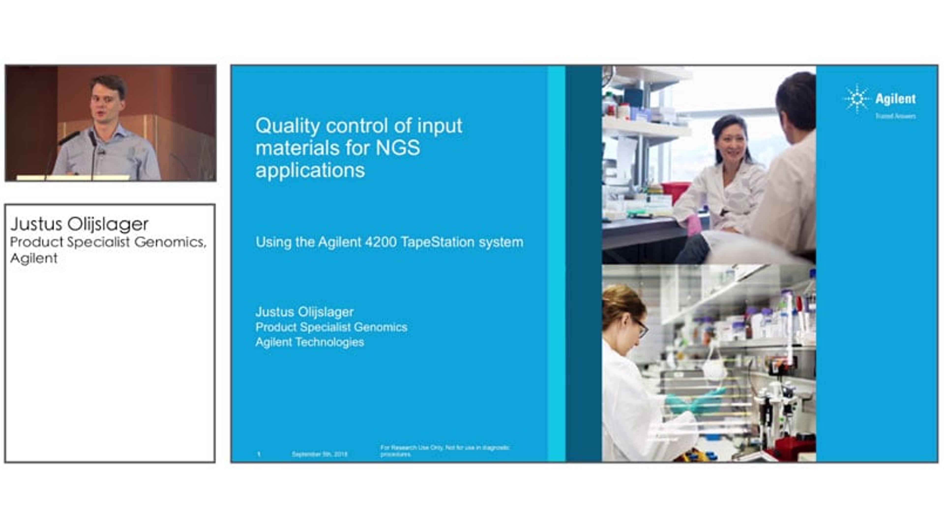 How to Control the Quality of Your Samples in NGS How to Control the Quality of Your Samples in NGS