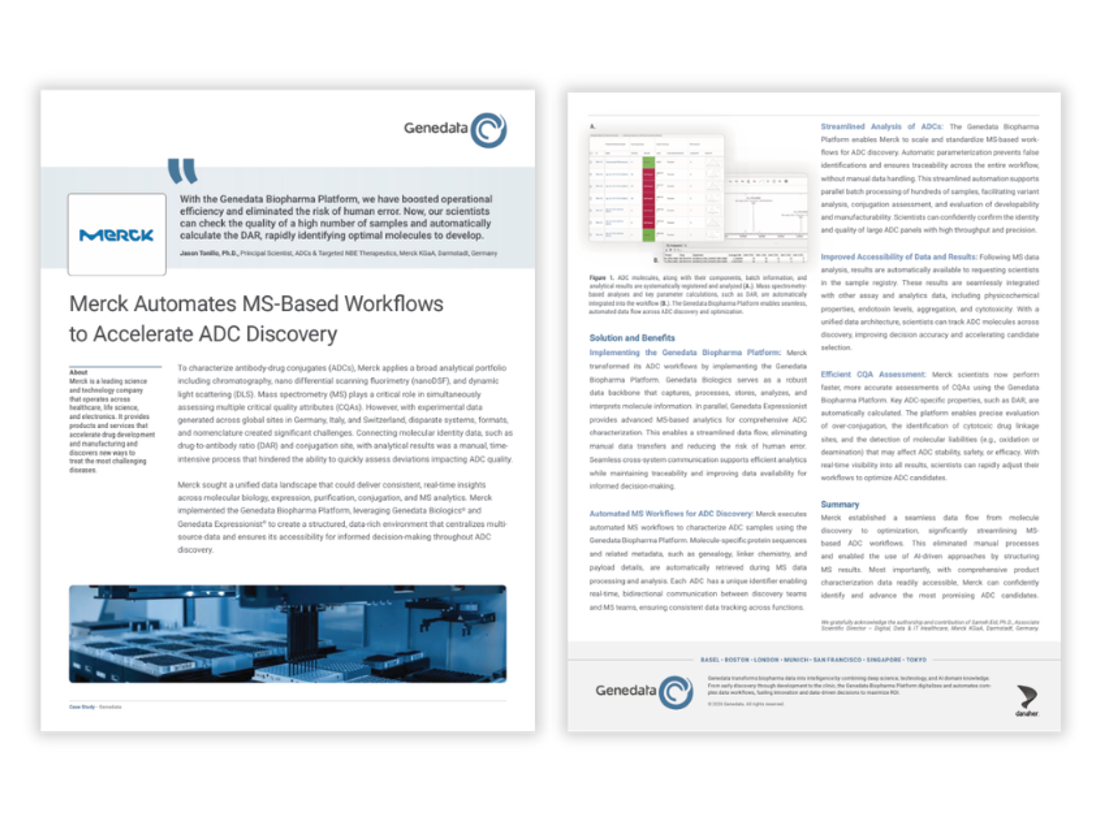 Case study showing automated mass spectrometry workflows for ADC discovery