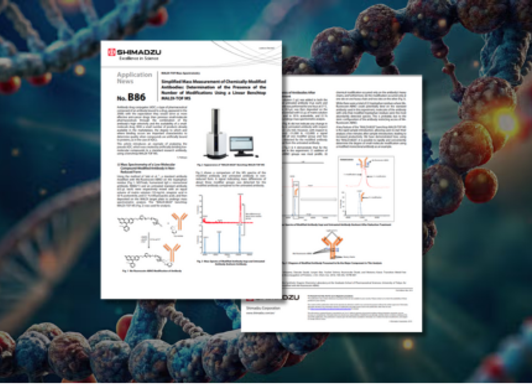 Mass measurement of chemically-modified antibodies