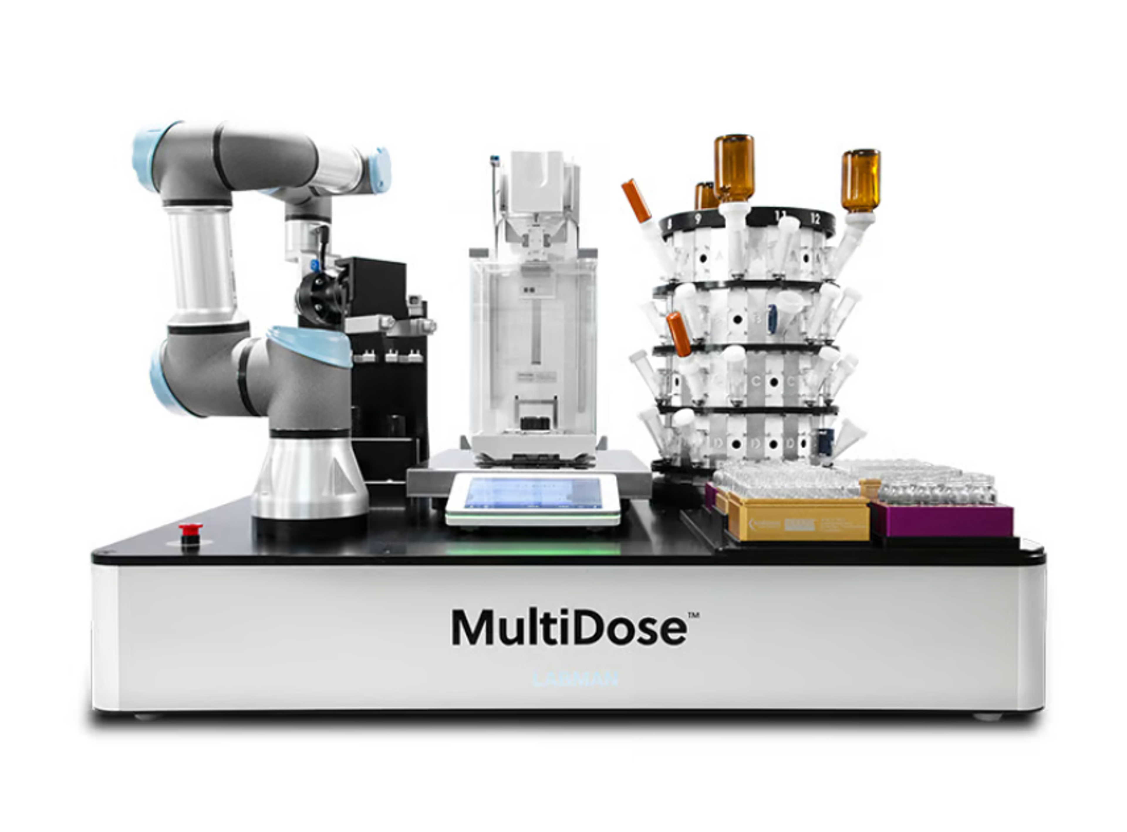 Benchtop automated solid dispensing