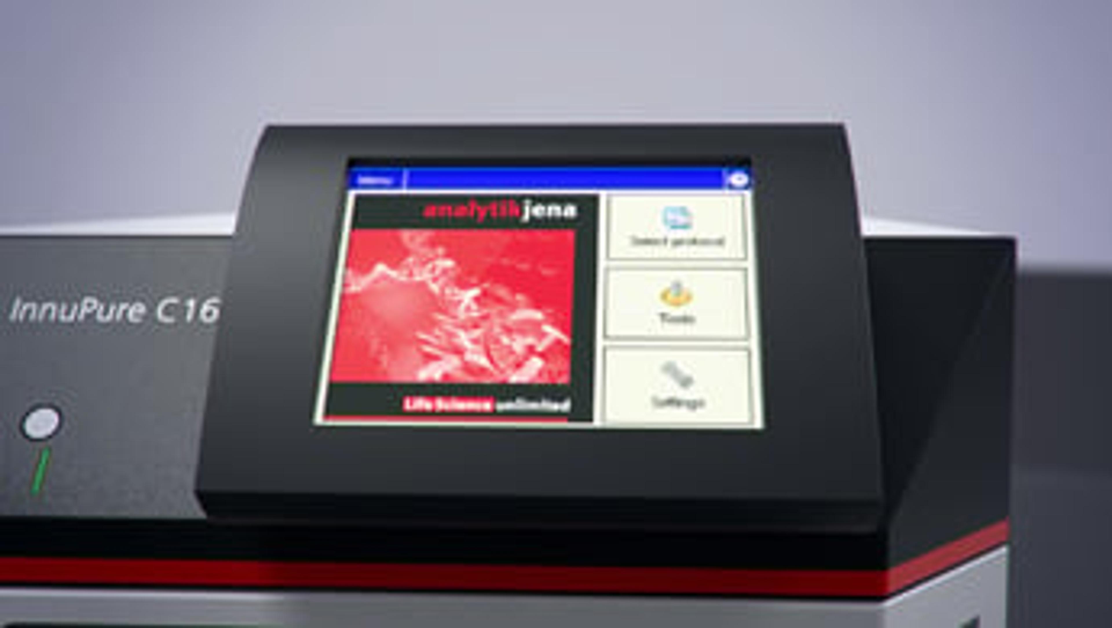 New InnuPure C16 from Analytik Jena Life Science New InnuPure C16 from Analytik Jena Life Science