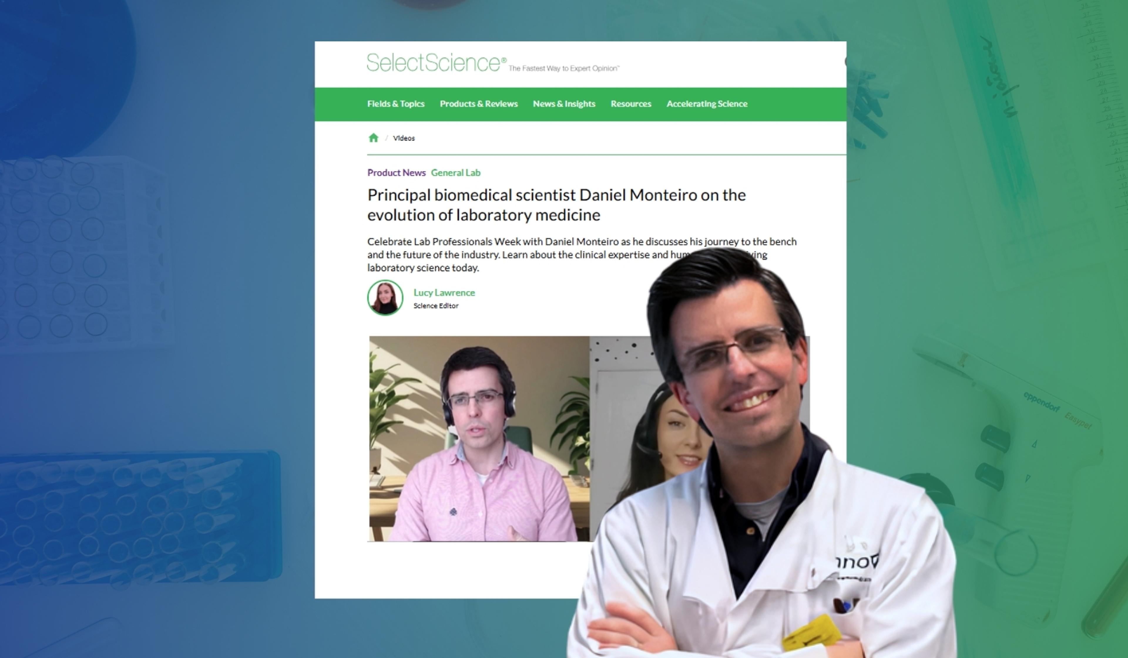 Principal Biomedical Scientist, Daniel Monteiro.