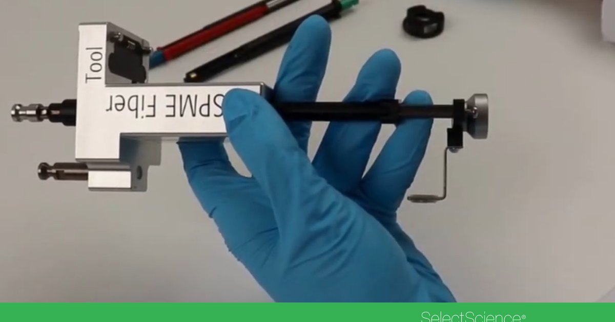 Install the SPME MultiGuide on a SPME fiber tool