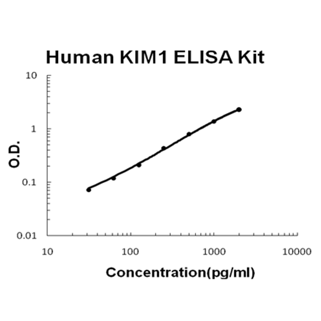 Human KIM1 PicoKine ELISA Kit standard curve