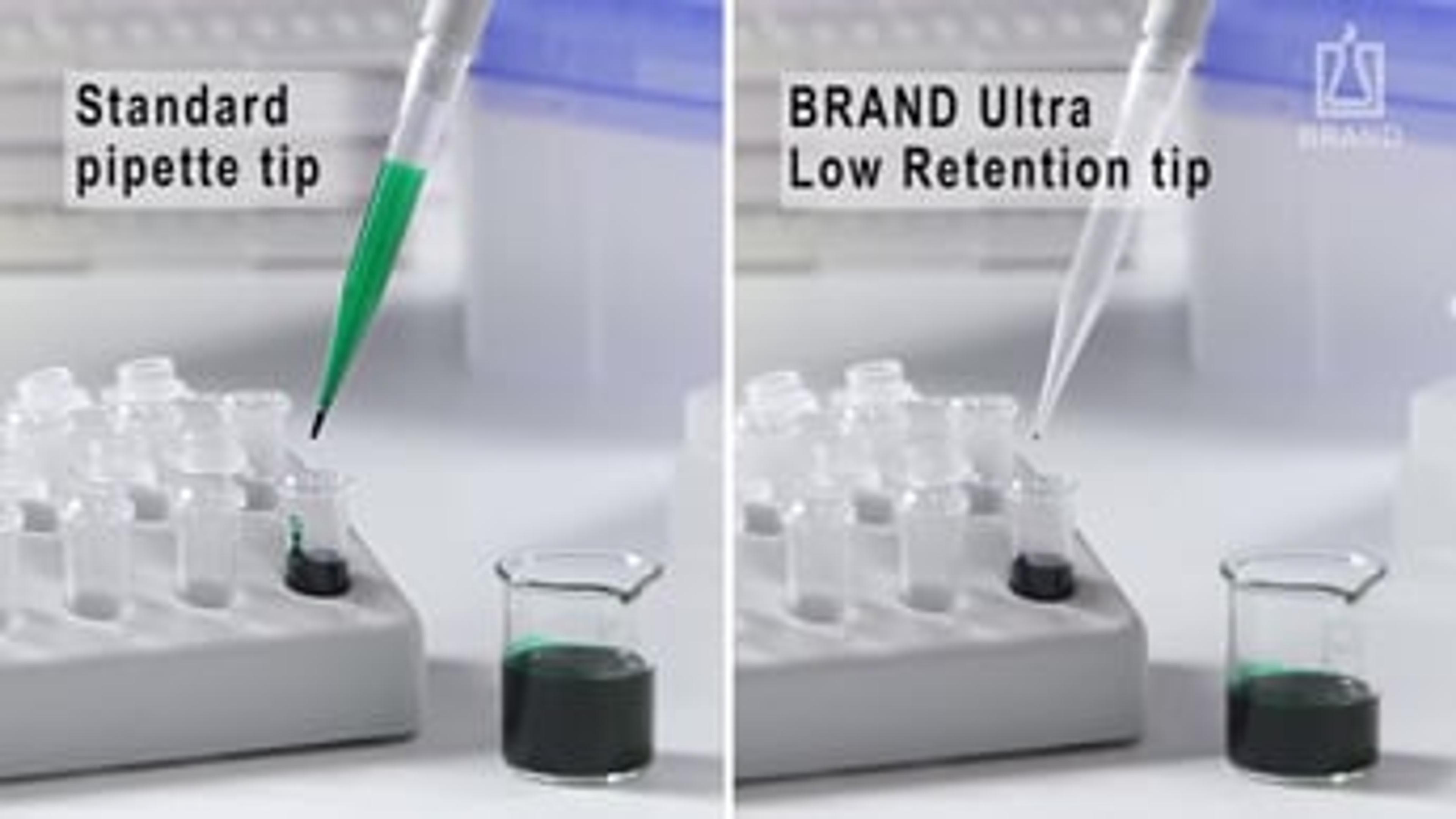Ultra Low Retention Pipette Tips from BrandTech® Scientific Ultra Low Retention Pipette Tips from BrandTech® Scientific