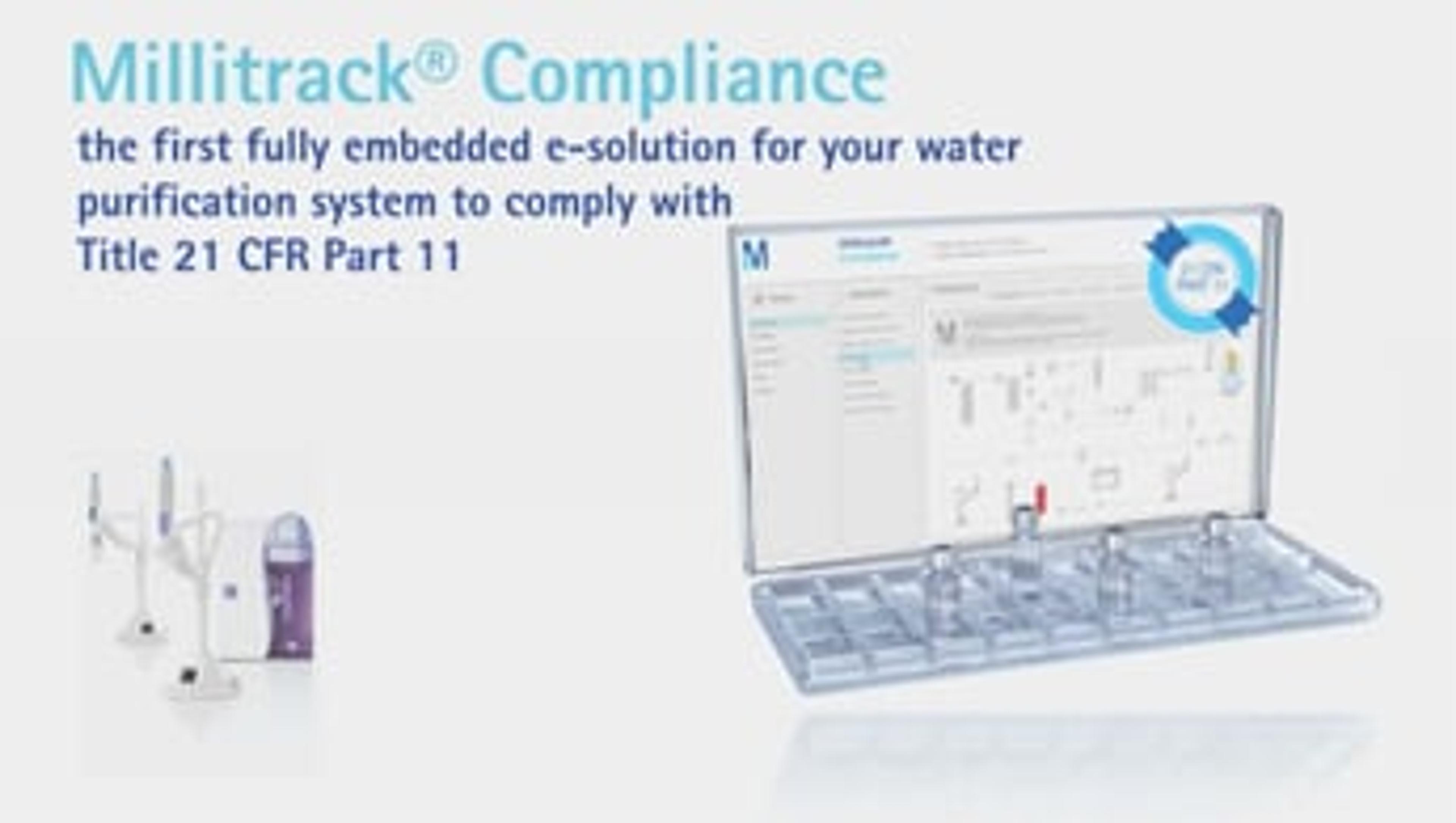 Millitrack® Compliance: The e-Solution Today for the Regulated Lab of Tomorrow Millitrack® Compliance: The e-Solution Today for the Regulated Lab of Tomorrow