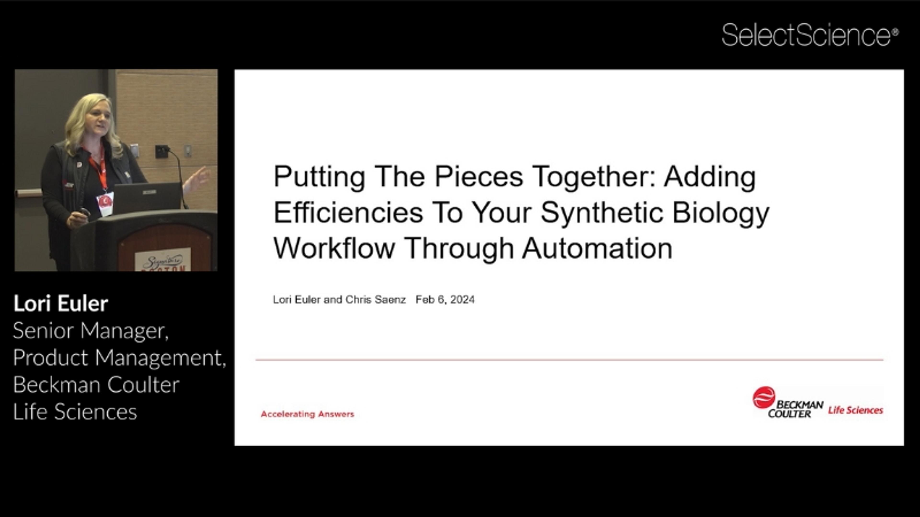 Cell line development and synbio workflows driven by automation Cell line development and synbio workflows driven by automation