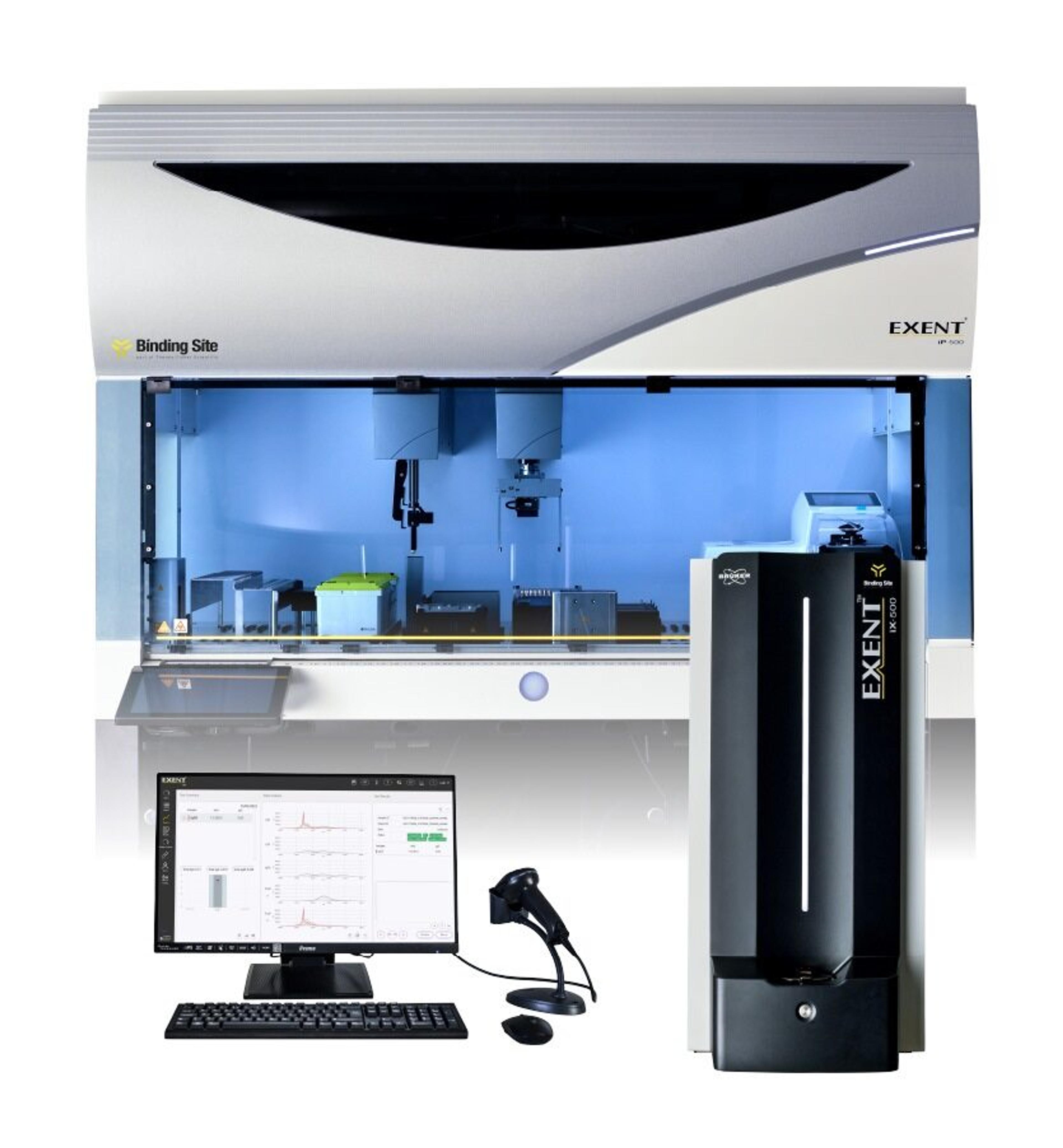 The EXENT® System is an automated solution that enables M-protein identification and measurement