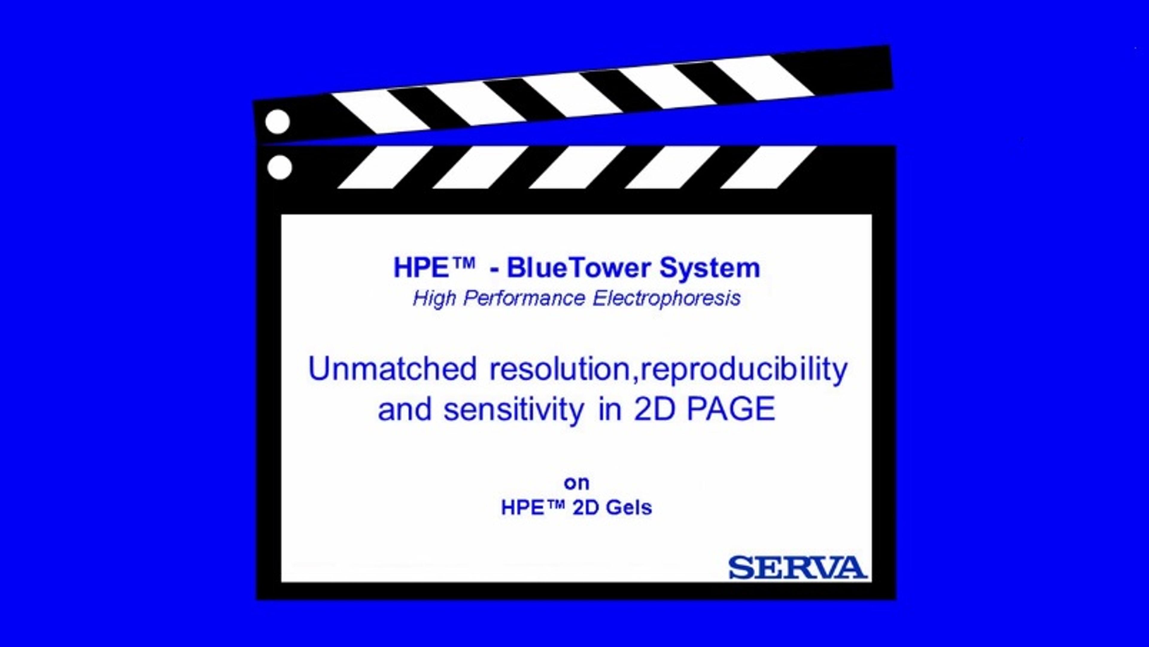 HPE Tower - 2D Electrophoresis on HPE 2D Large Gel HPE Tower - 2D Electrophoresis on HPE 2D Large Gel