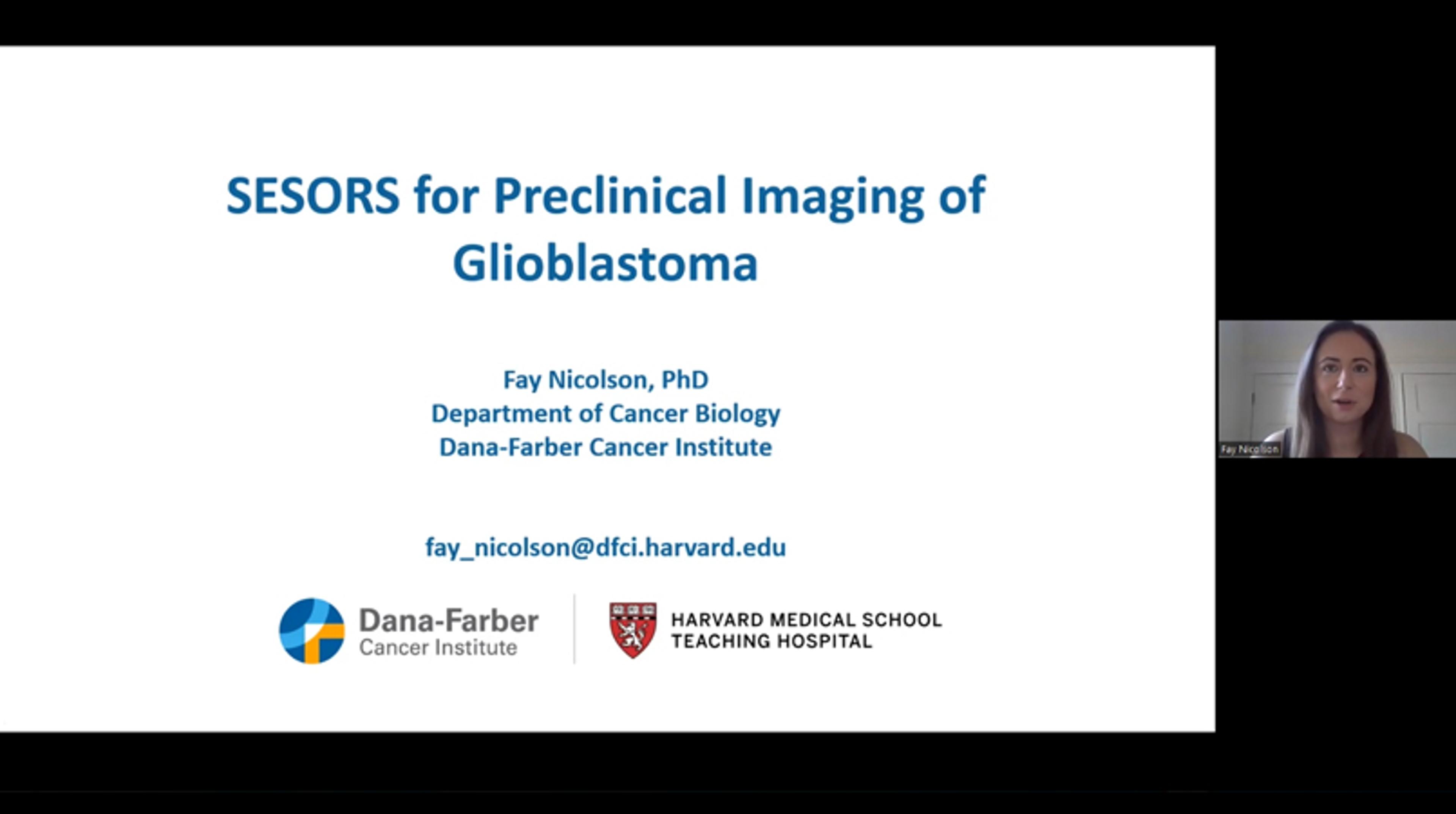 SESORS for preclinical imaging of glioblastoma SESORS for preclinical imaging of glioblastoma