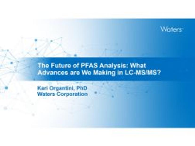 The Future of PFAS Analysis