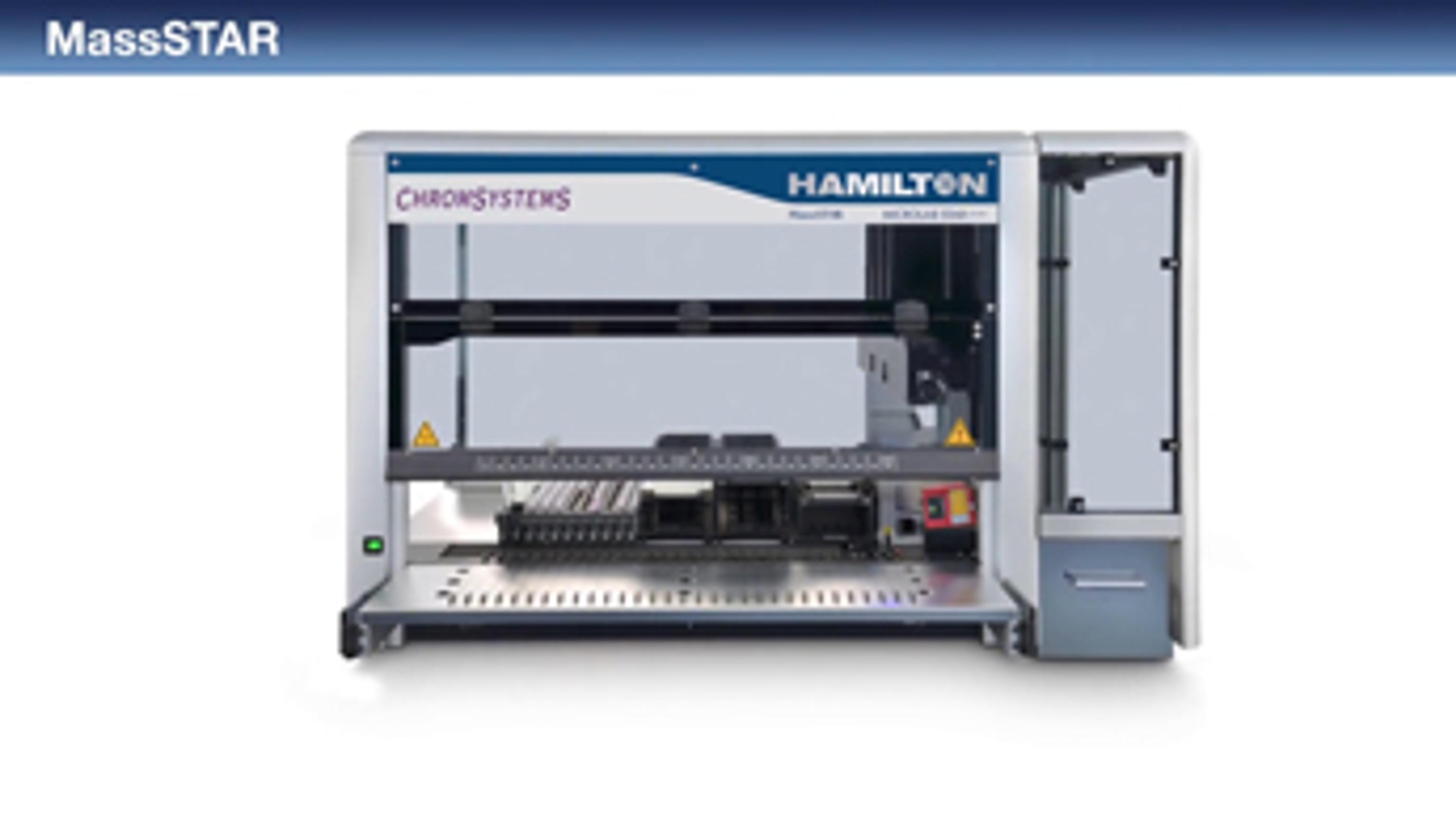 Hamilton MassSTAR – Your Workhorse for LC-MS Sample Preparation Hamilton MassSTAR – Your Workhorse for LC-MS Sample Preparation