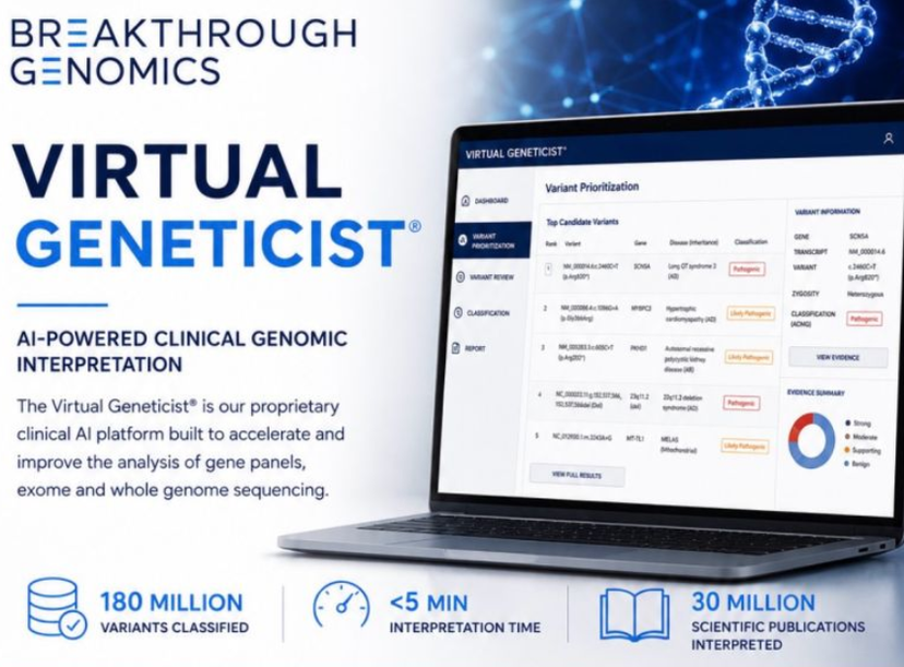 AI-powered Virtual Geneticist to accelerate genomic interpretation