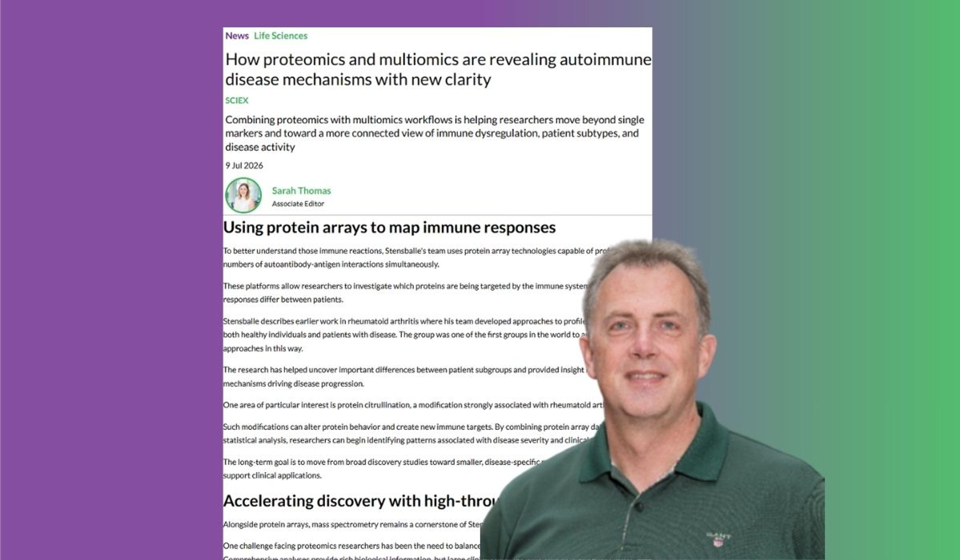 Dr. Allan Stensballe, Honorary Adjunct Associate Professor, Australian National Phenome Centre