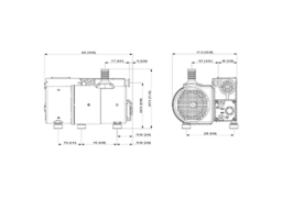 MS45 Rotary Vane Pump Outline Drawing