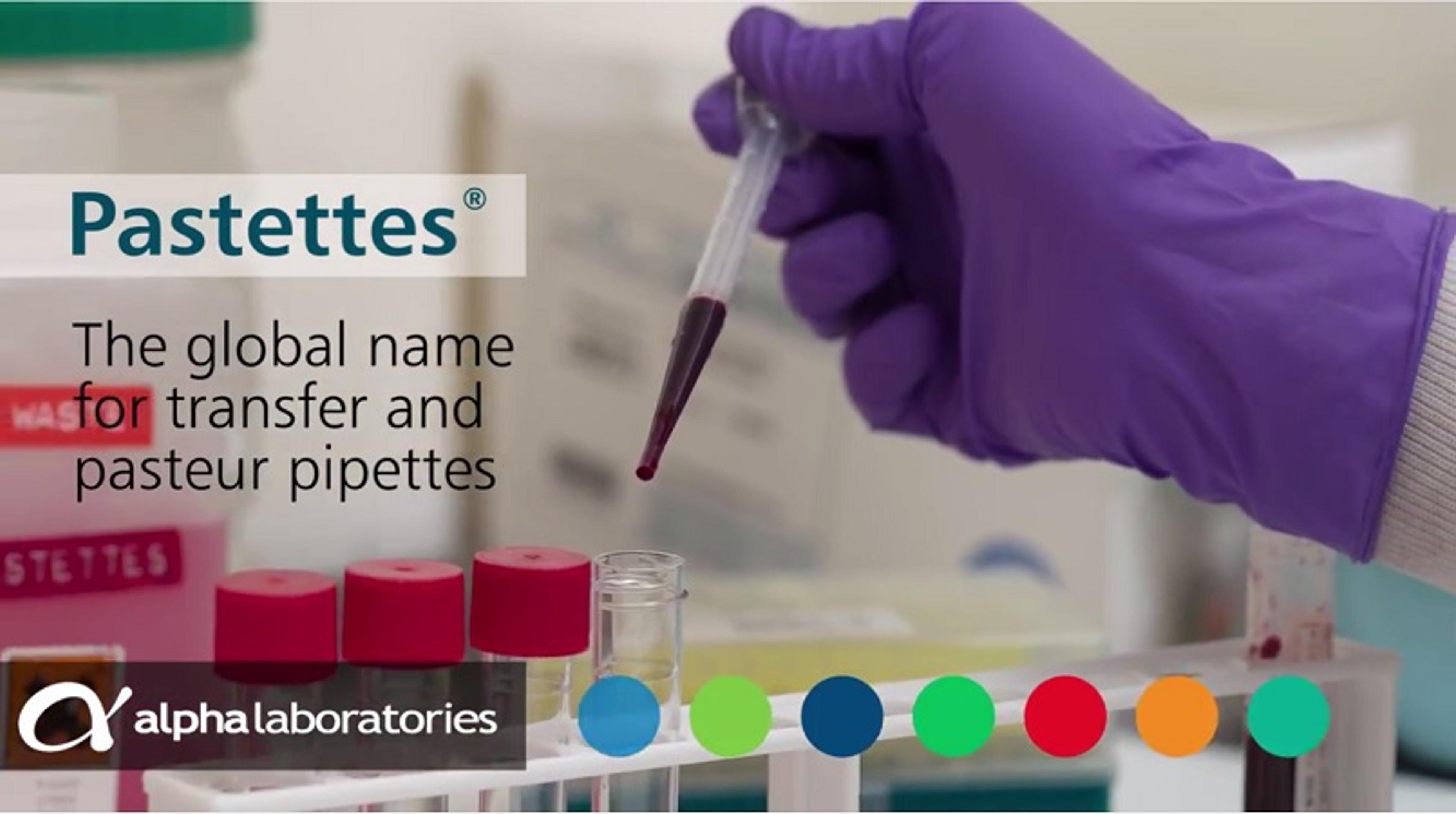 Pastette®- The Global Name for Pasteur and Transfer Pipettes Pastette®- The Global Name for Pasteur and Transfer Pipettes