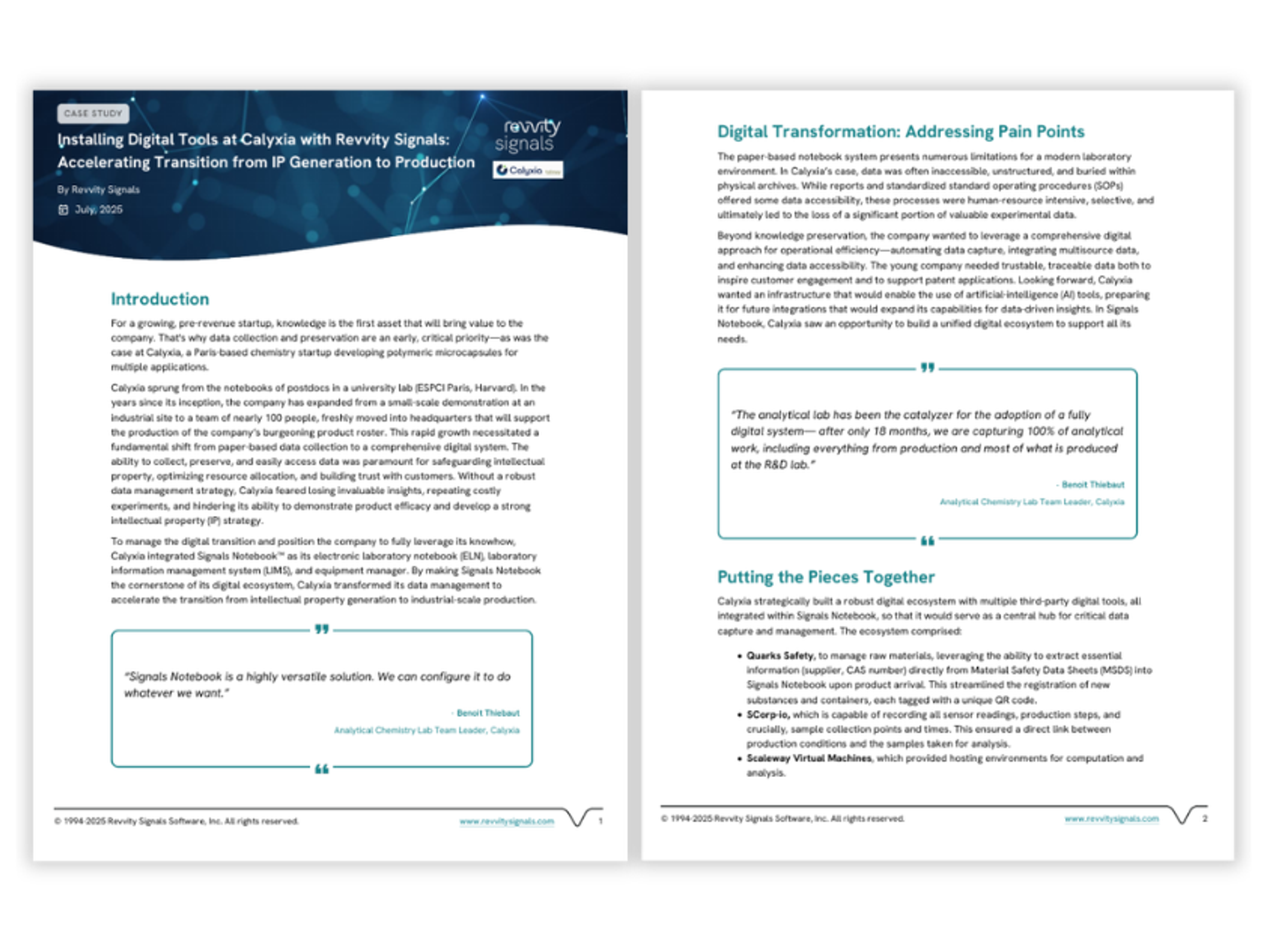 unified ELN, LIMS, and equipment management platform