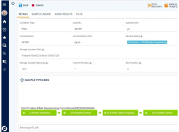 Sapio LIMS Sample Tracking