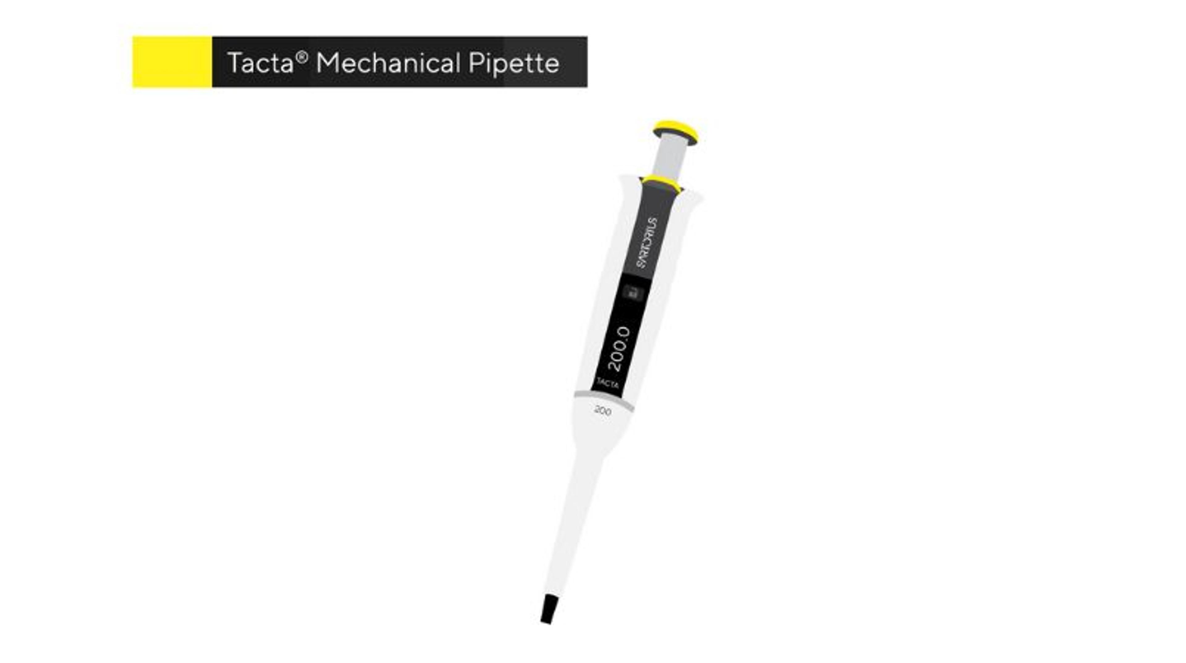 Introducing the Tacta mechanical pipette Introducing the Tacta mechanical pipette