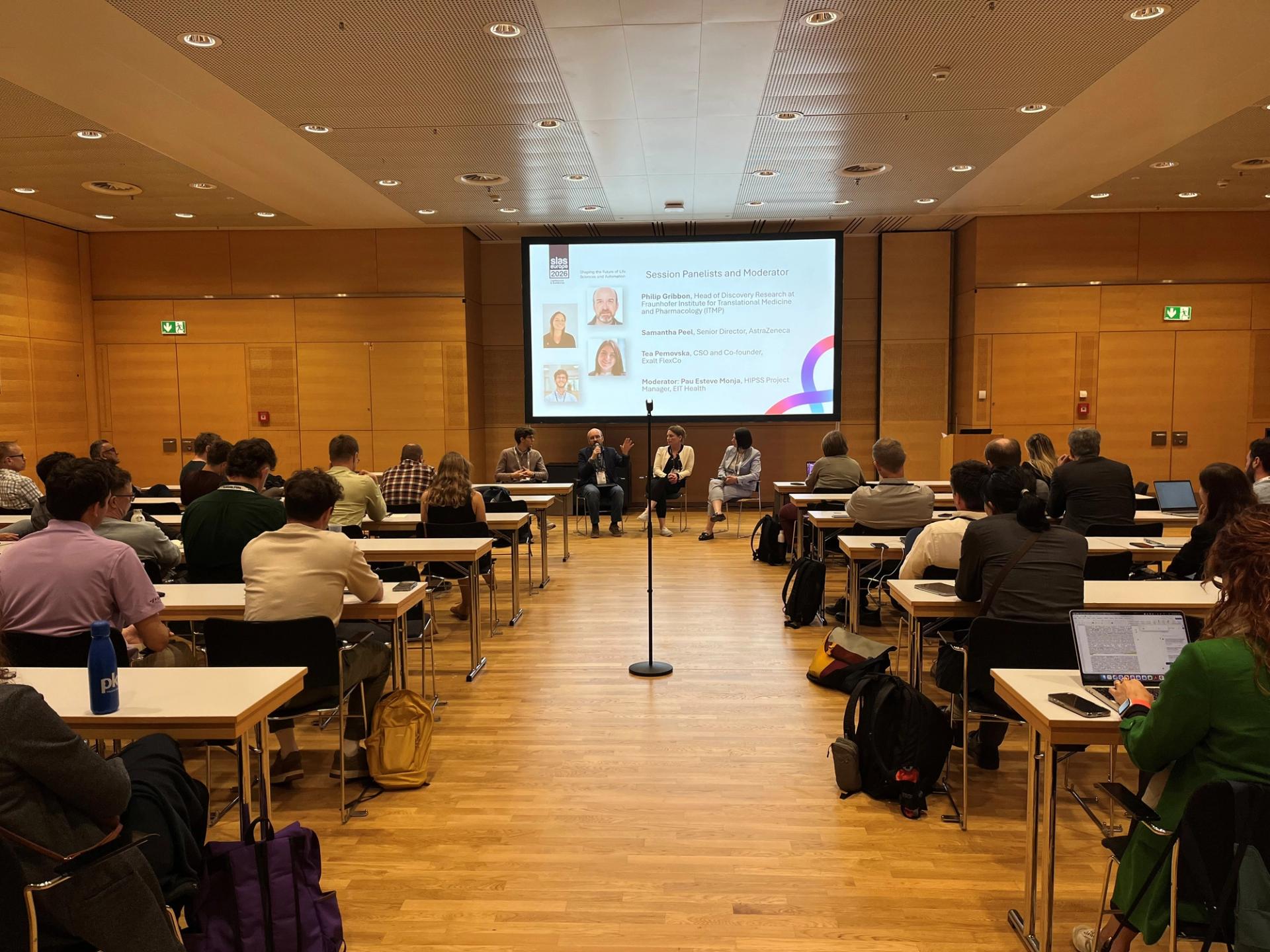 Philip Gribbon, Fraunhofer ITMP, Samantha Peel, AstraZeneca, and Tea Pemovska, Exalt FlexCo