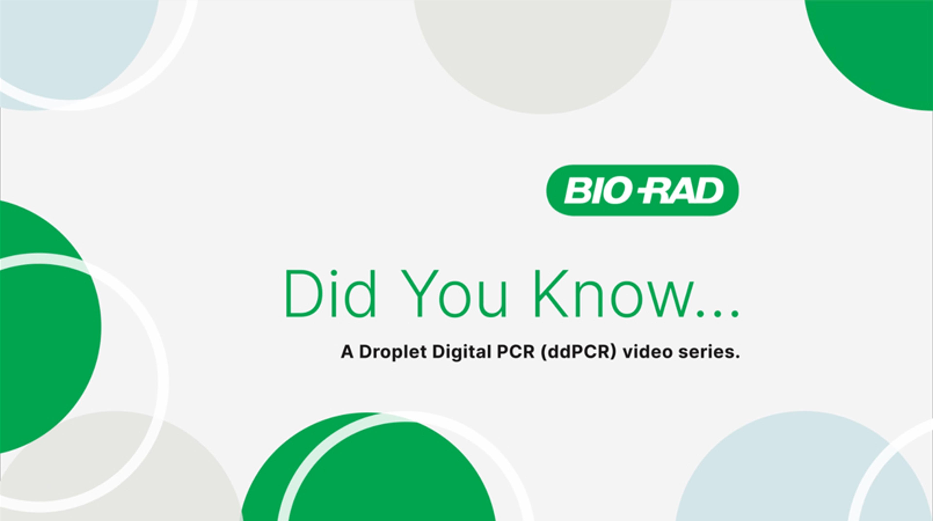 Reliable viral titer determination with Droplet Digital PCR (ddPCR) Reliable viral titer determination with Droplet Digital PCR (ddPCR)