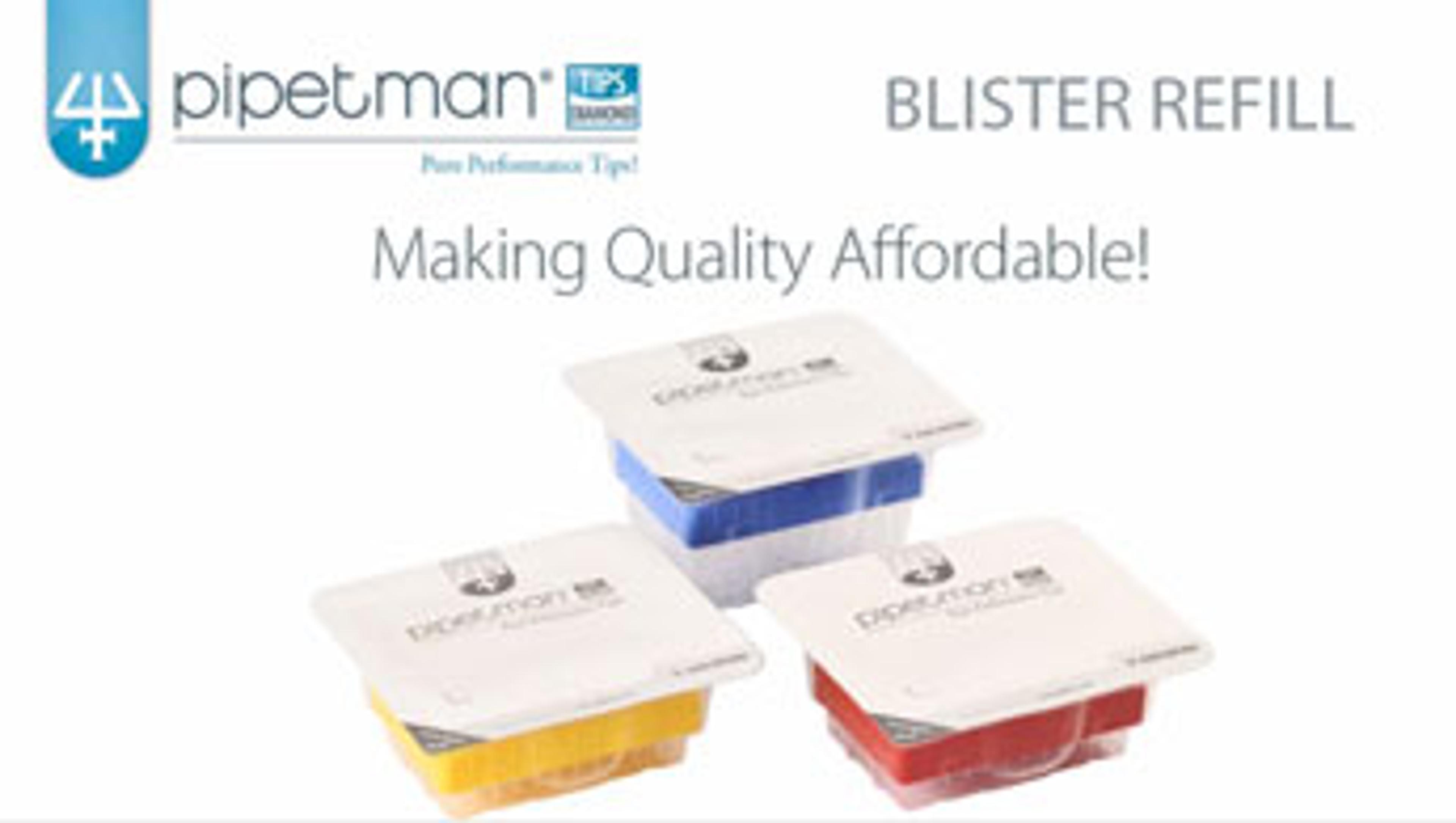 The PIPETMAN® Tips BLISTER REFILL Range from Gilson The PIPETMAN® Tips BLISTER REFILL Range from Gilson