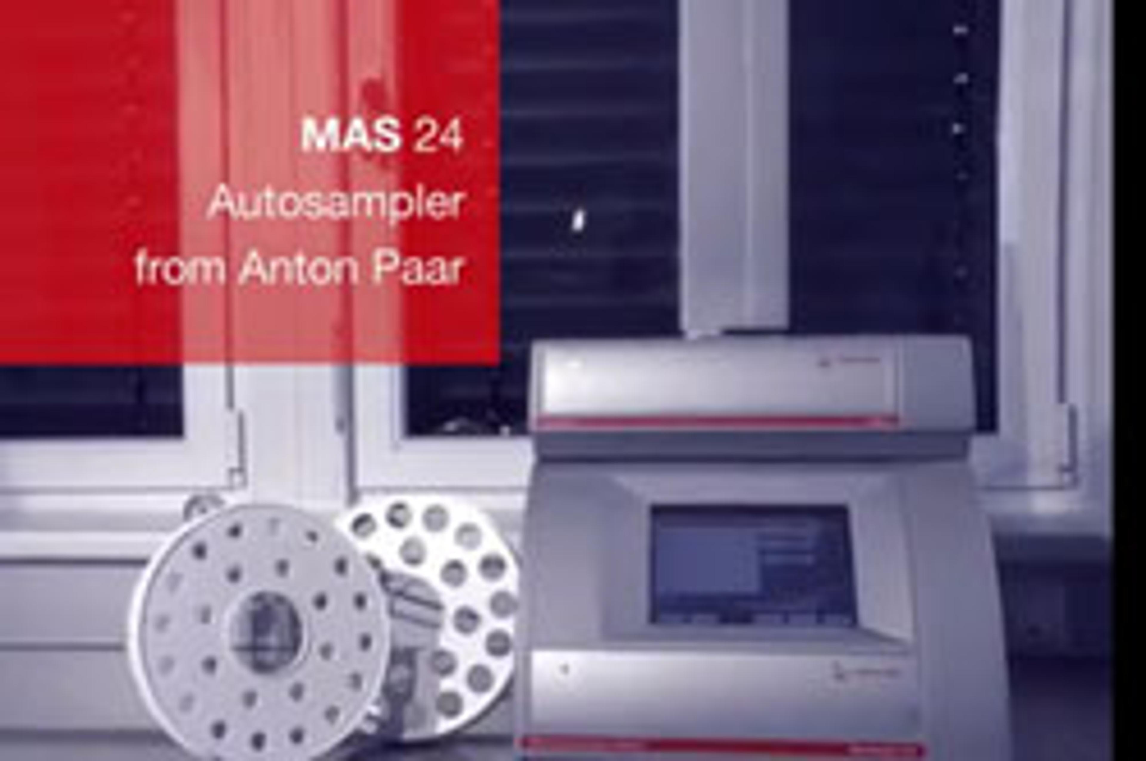MAS 24 Autosampler for the Monowave 300 from Anton Paar MAS 24 Autosampler for the Monowave 300 from Anton Paar