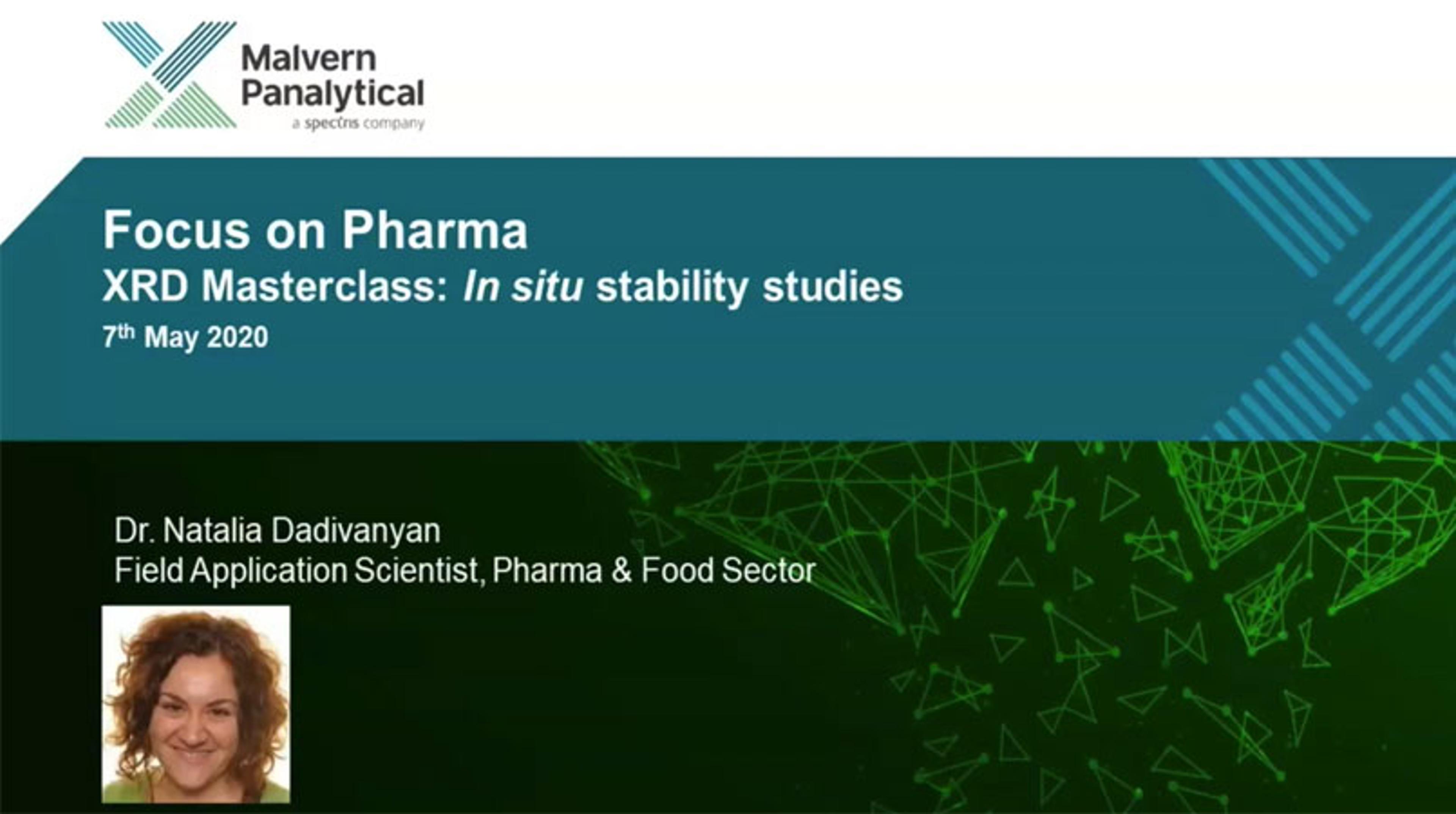 XRD masterclass: In situ stability studies XRD masterclass: In situ stability studies