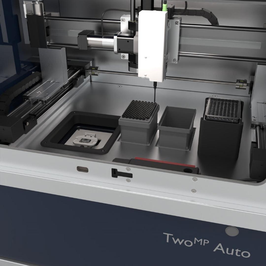 Automated mass photometry : Detailed view of instrument