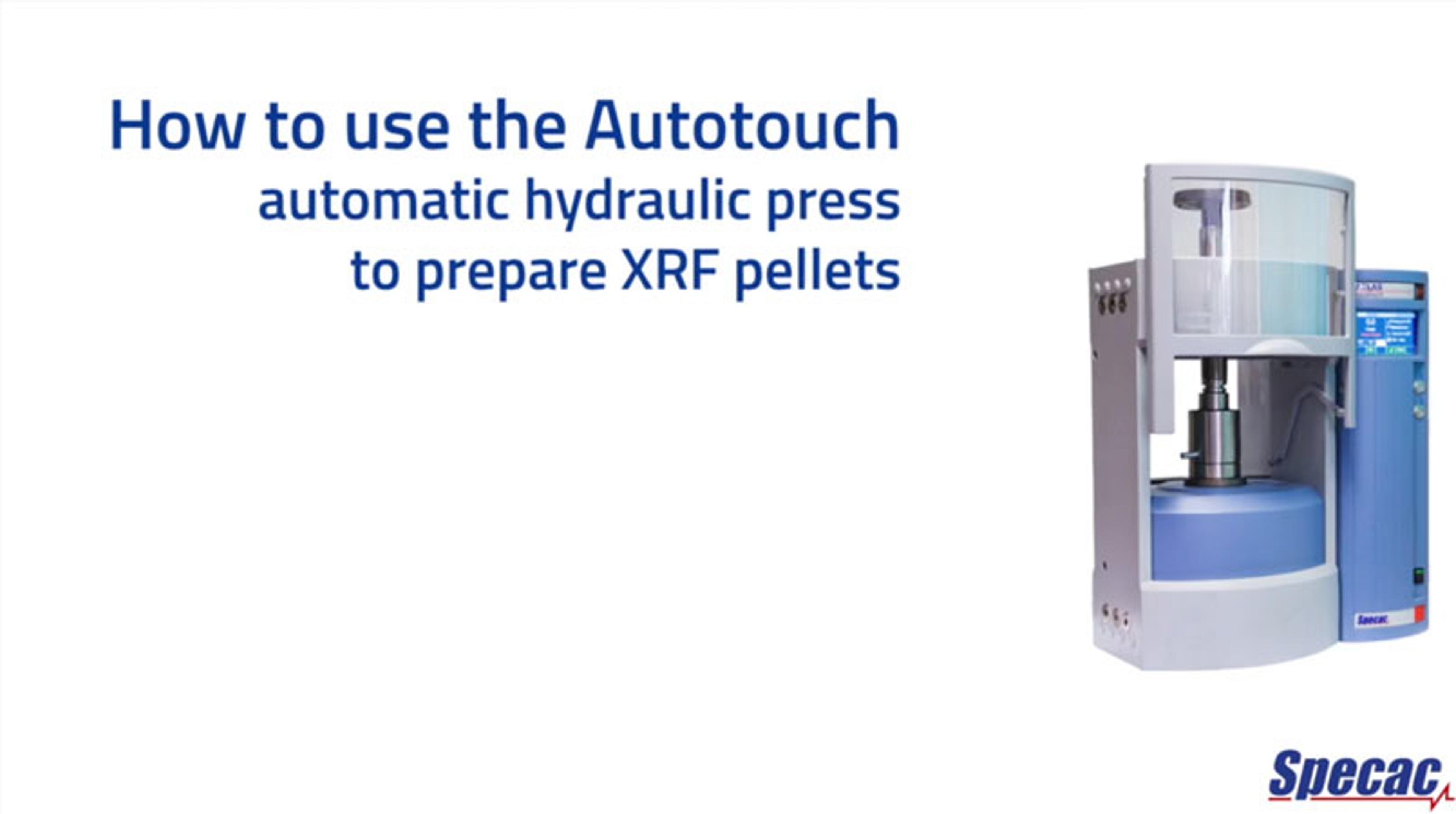 How to Make an XRF Pellet with an Automatic Hydraulic Press How to Make an XRF Pellet with an Automatic Hydraulic Press