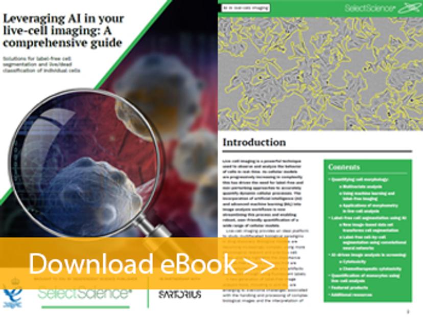 Leveraging AI in your live-cell imaging eBook cover