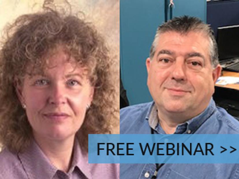 Jill Webb, Associate Principal Scientist at RSSL and Anthony Hyde, EDS Product Manager at Oxford Instruments