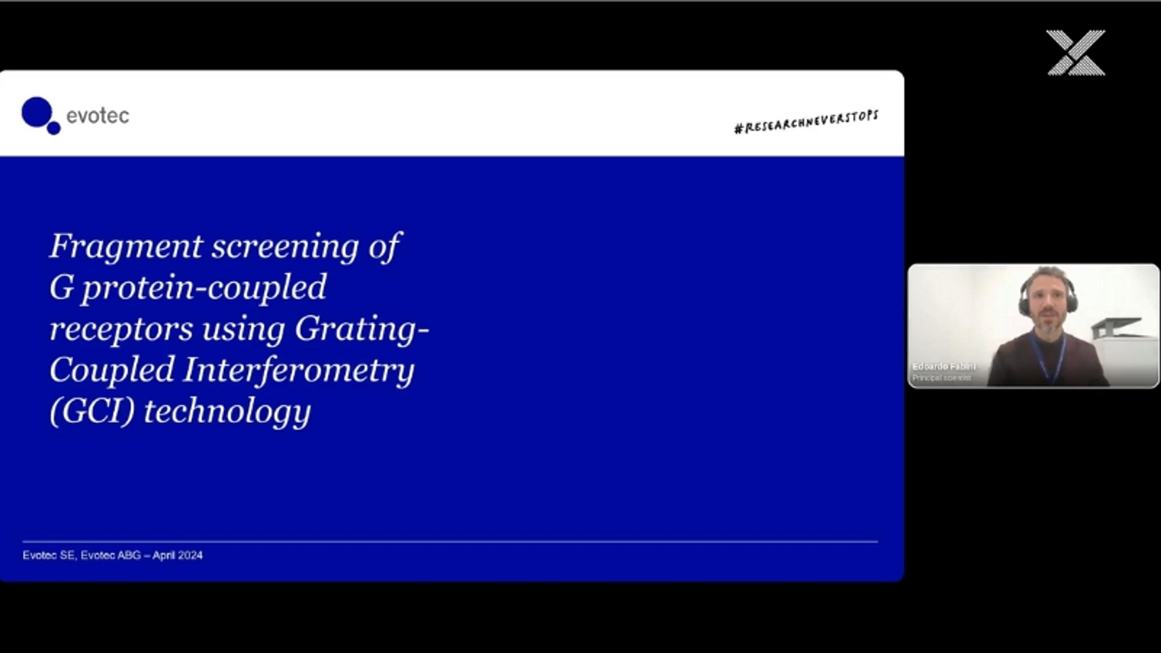 Fragment screening of GPCRs using GCI technology Fragment screening of GPCRs using GCI technology