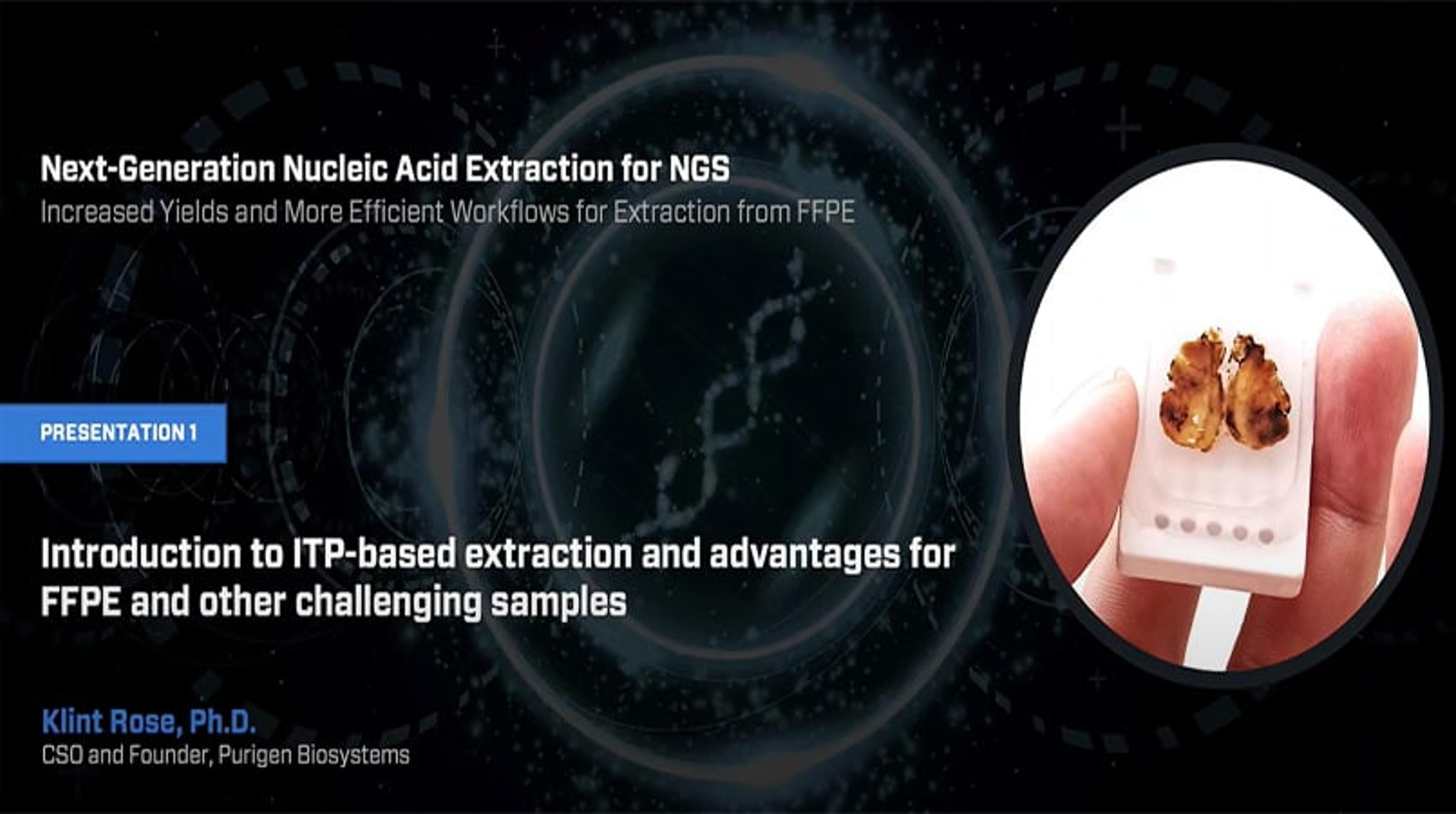 Leveraging Purigen's ITP-based extraction @ MD Anderson Cancer Center Leveraging Purigen's ITP-based extraction @ MD Anderson Cancer Center