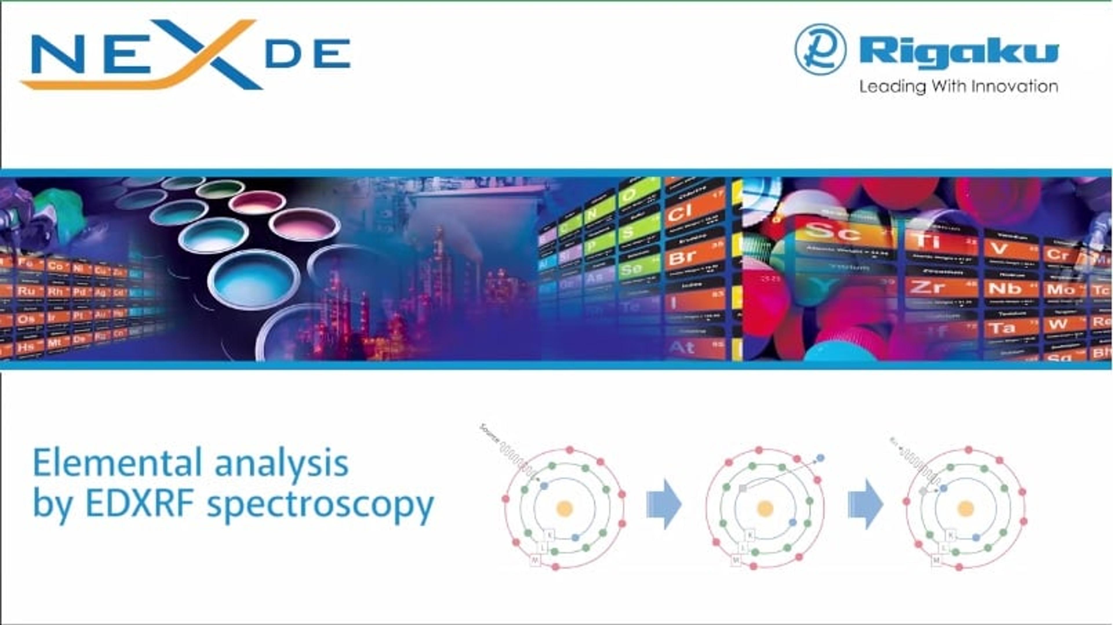 Rigaku NEX DE FAST SDD EDXRF spectrometer Rigaku NEX DE FAST SDD EDXRF spectrometer