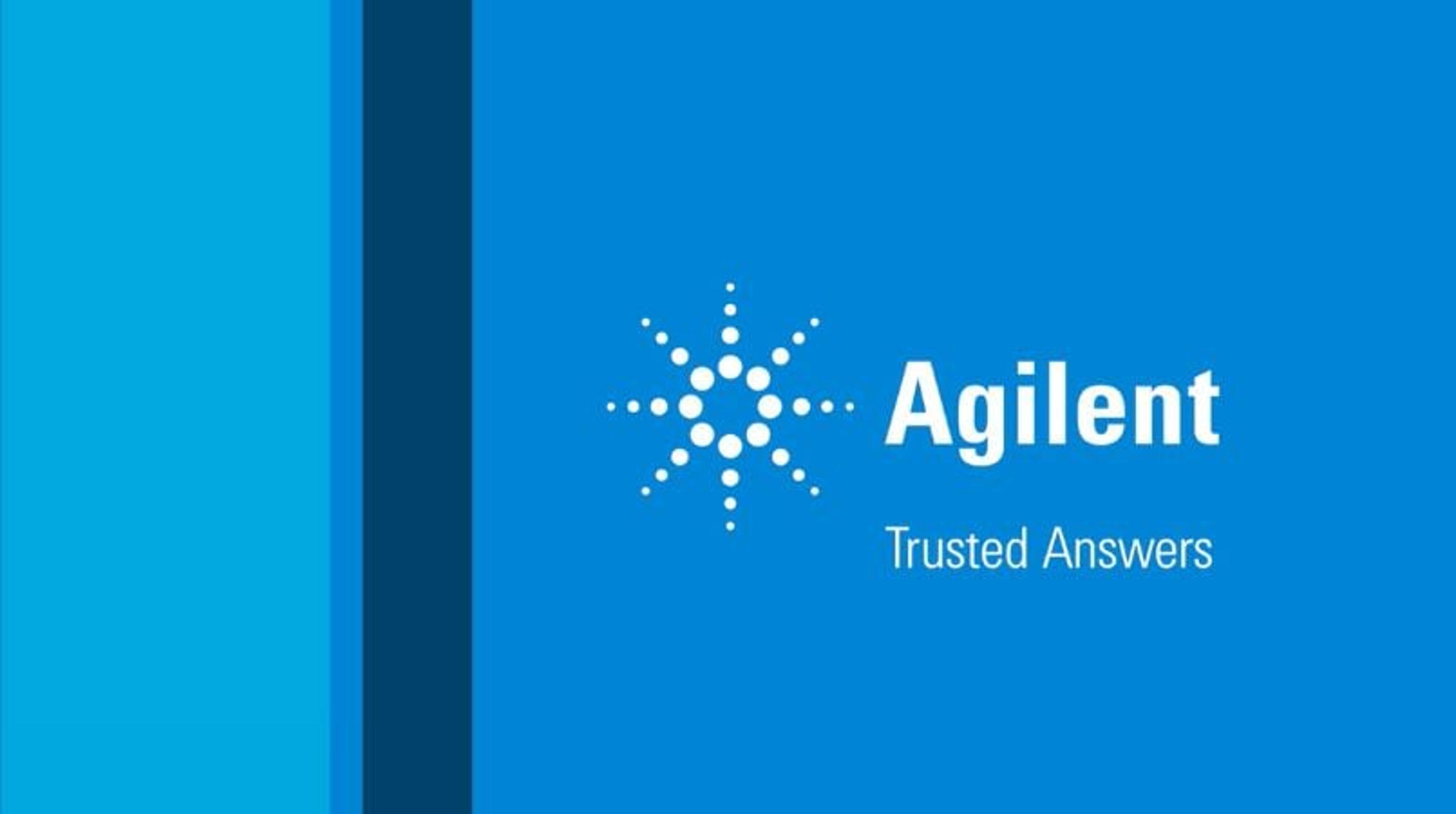 Sustainable solutions from Agilent Technologies Sustainable solutions from Agilent Technologies