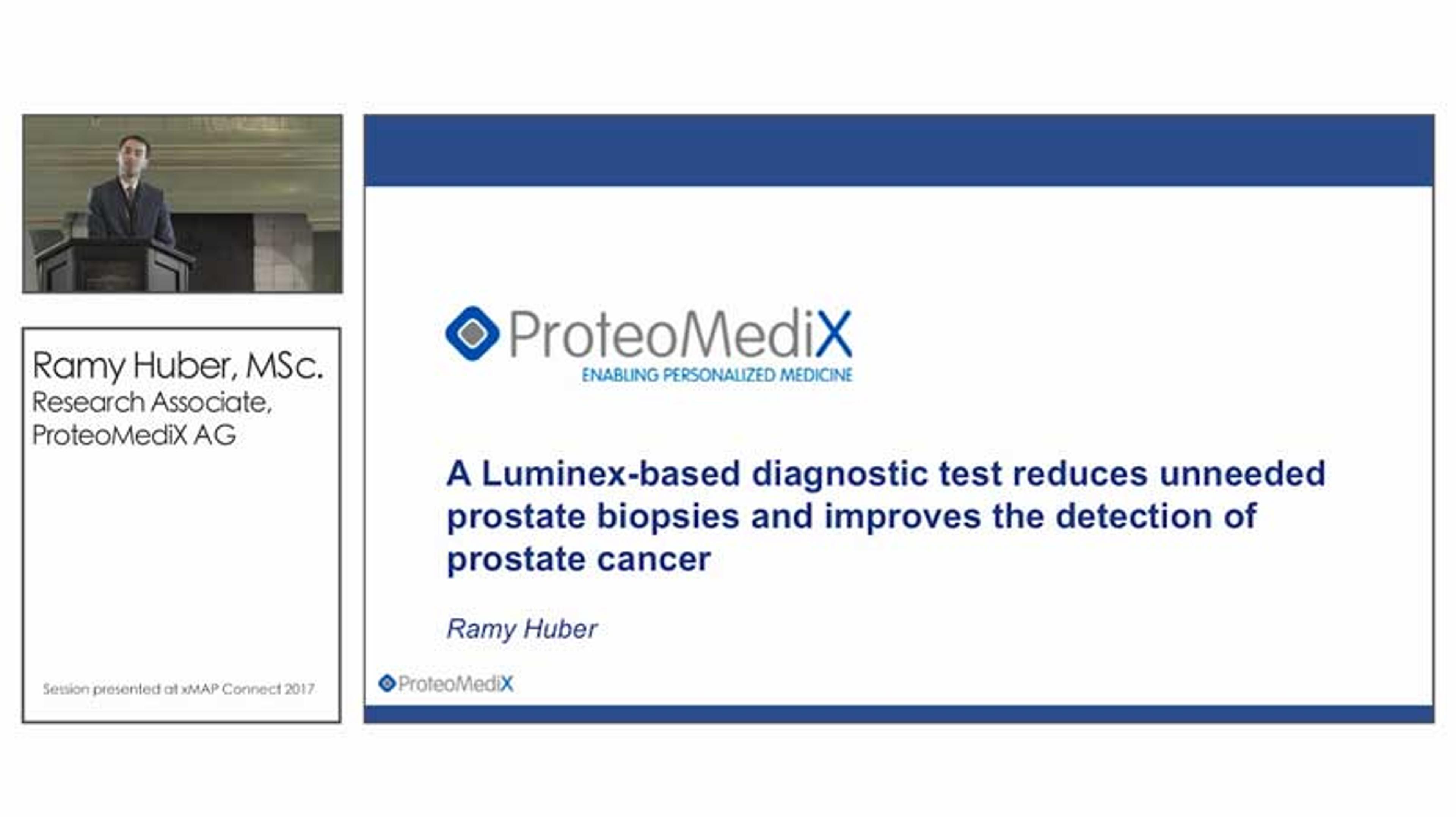 Luminex-Based Diagnostic Test Reduces Unneeded Prostate Biopsies and Improves Detection of Prostate Cancer Luminex-Based Diagnostic Test Reduces Unneeded Prostate Biopsies and Improves Detection of Prostate Cancer