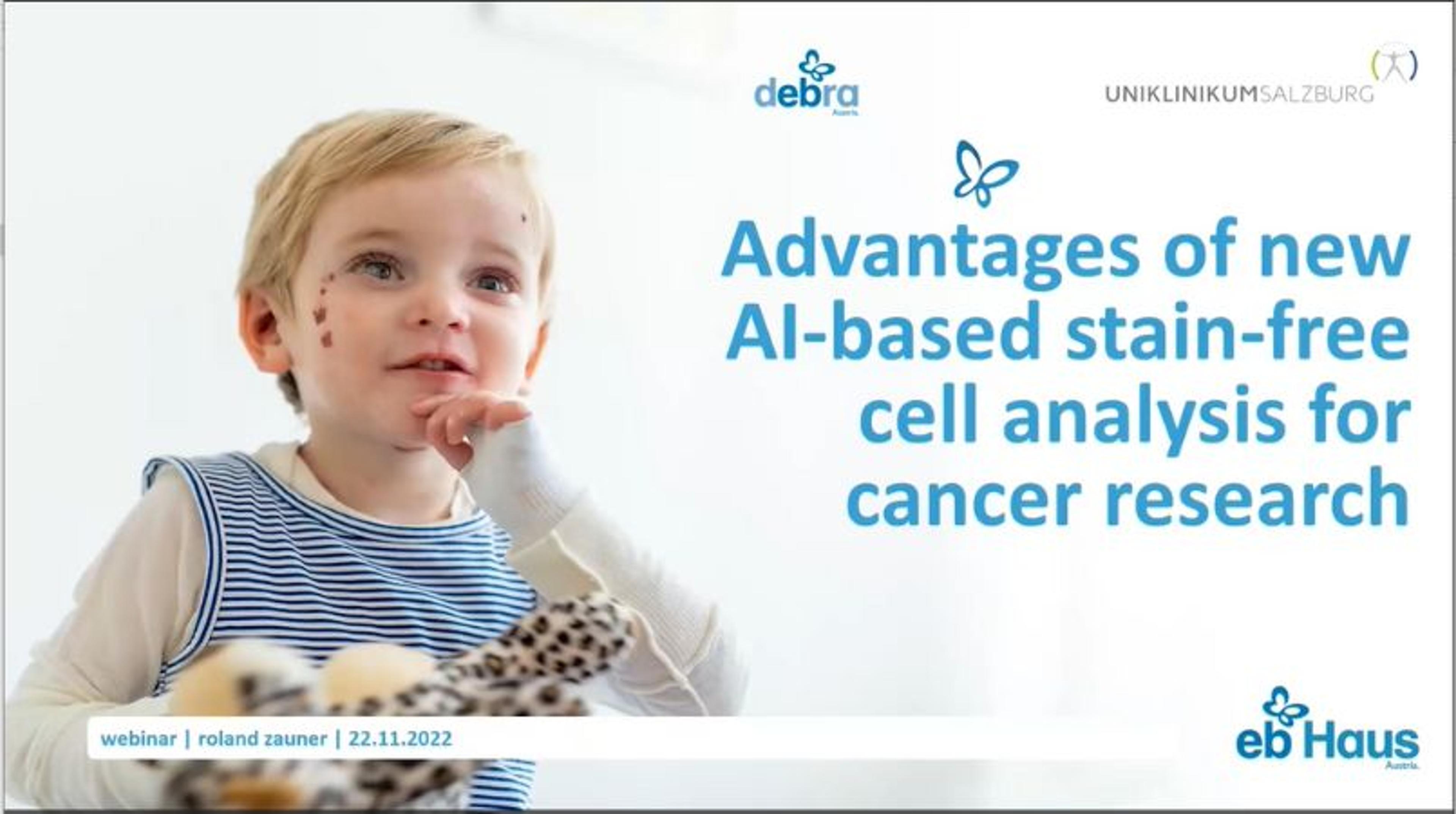 Advantages of new AI-based stain-free cell analysis for cancer research Advantages of new AI-based stain-free cell analysis for cancer research