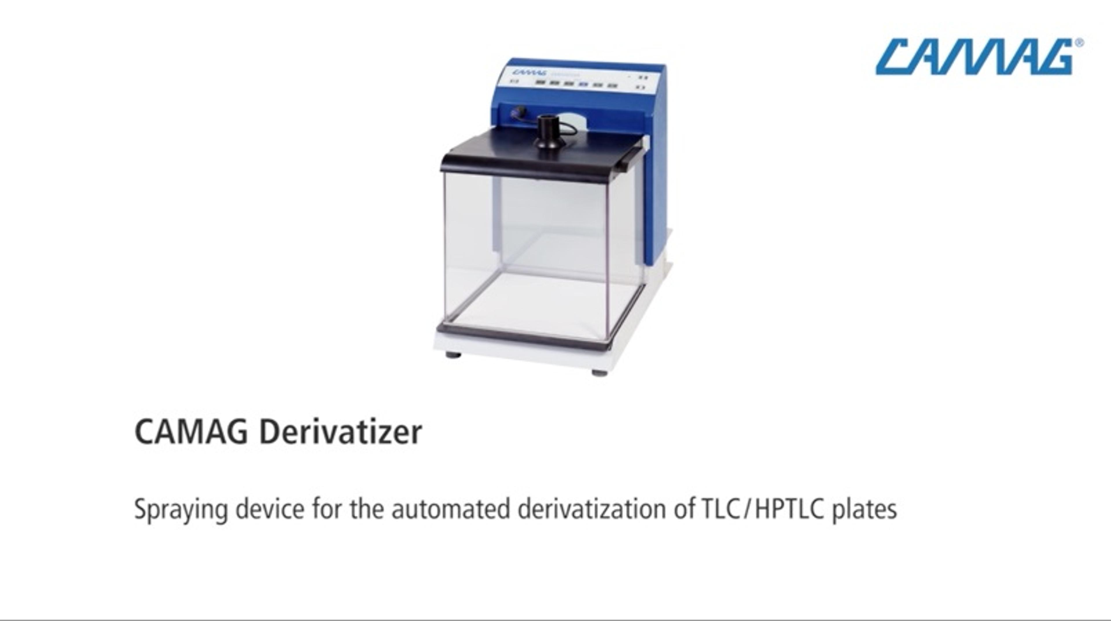 A closer look at the CAMAG Derivatizer A closer look at the CAMAG Derivatizer