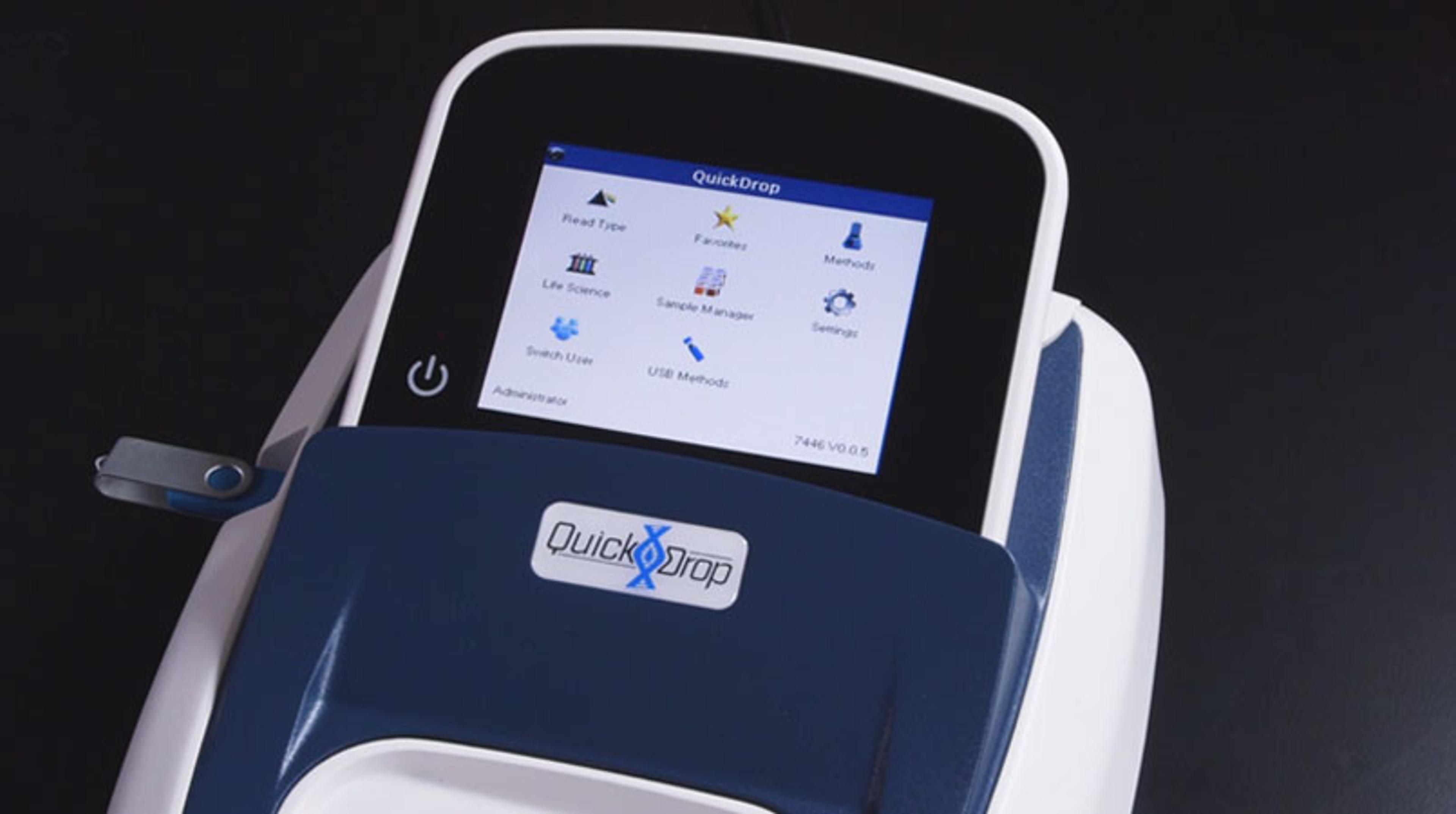 Quantitating DNA Using Your QuickDrop Spectrophotometer Quantitating DNA Using Your QuickDrop Spectrophotometer
