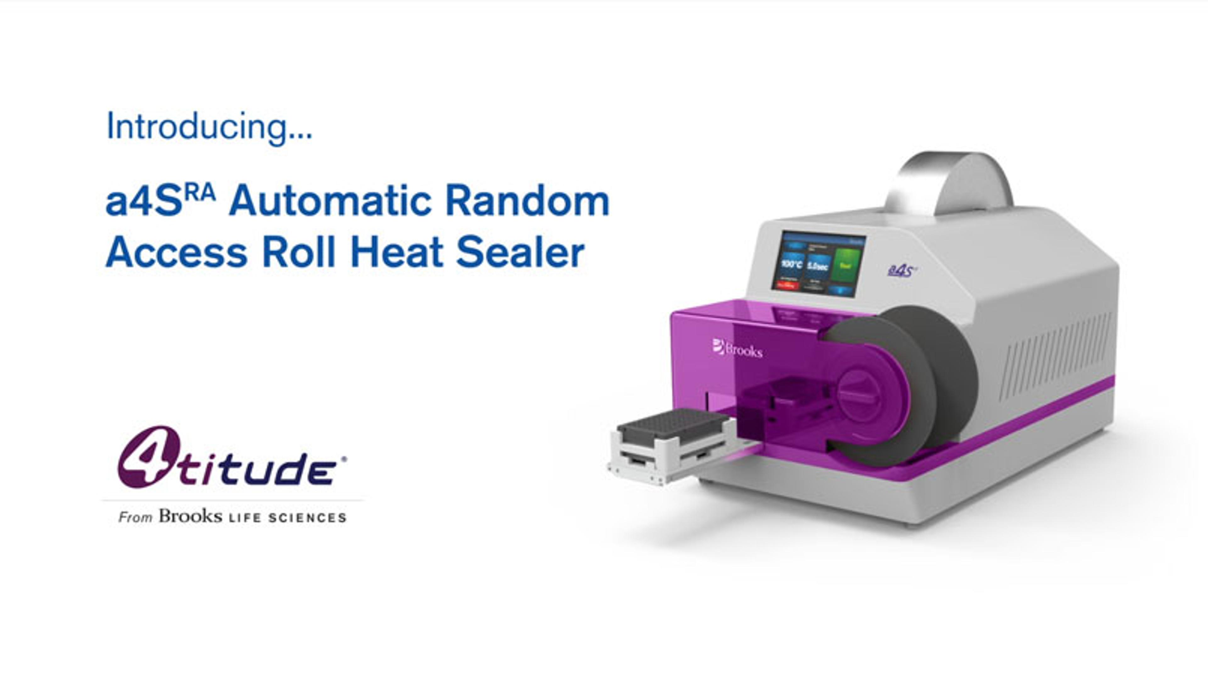 a4S<sup>RA</sup> Automatic Random Access Roll Heat Sealer a4S<sup>RA</sup> Automatic Random Access Roll Heat Sealer
