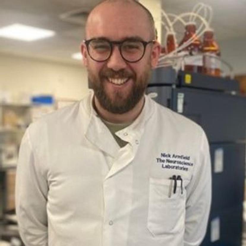 Photo of Nick Armfield, MSc, MIBMS, senior biomedical scientist, The Neuroscience Laboratories, The Walton Centre NHS Foundation Trust