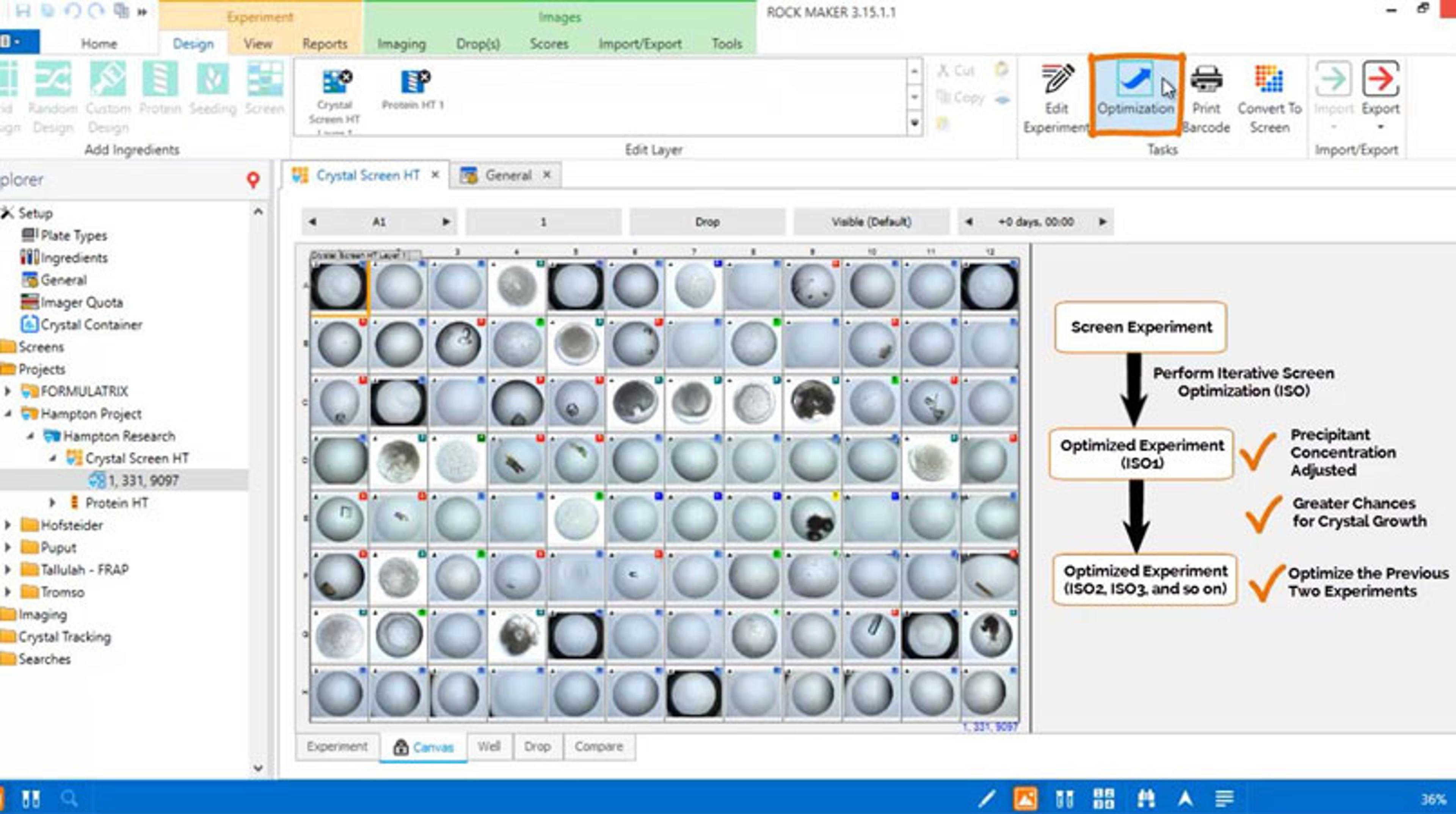 Iterative screen optimization made easy with ROCK MAKER Iterative screen optimization made easy with ROCK MAKER