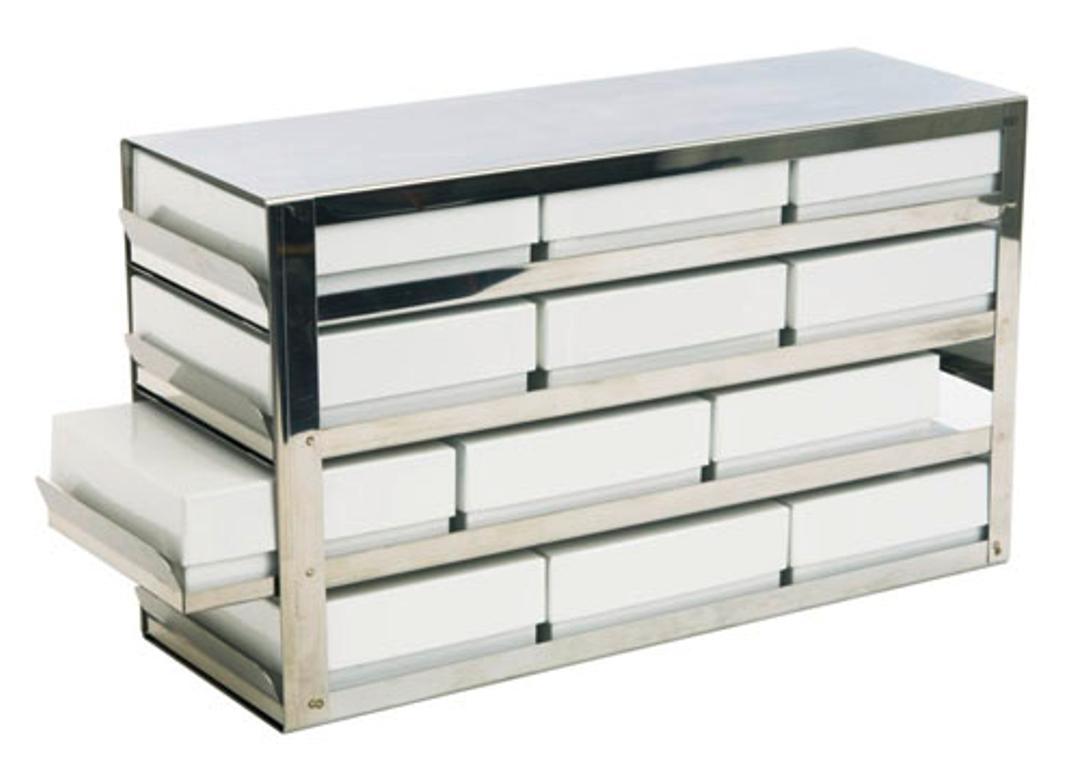 Upright Freezer Racks for Standard Storage Boxes (Pull Out Drawers) - Starlab - General Lab