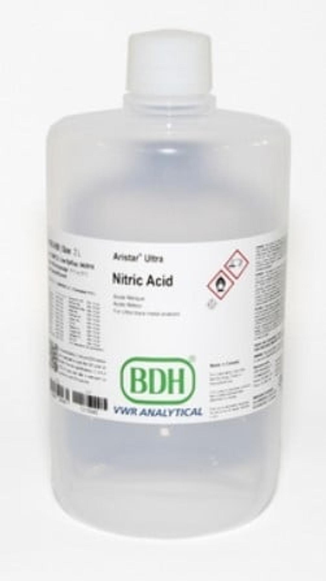 Nitric acid 67 - 70%, ARISTAR® ULTRA, ultrapure for trace metal analysis, VWR Chemicals BDH® - VWR International Ltd - General Lab