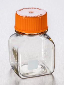 Corning® 150 mL Square Polycarbonate Storage Bottles with 45 mm Caps, Individually Wrapped - Corning Life Sciences - General Lab