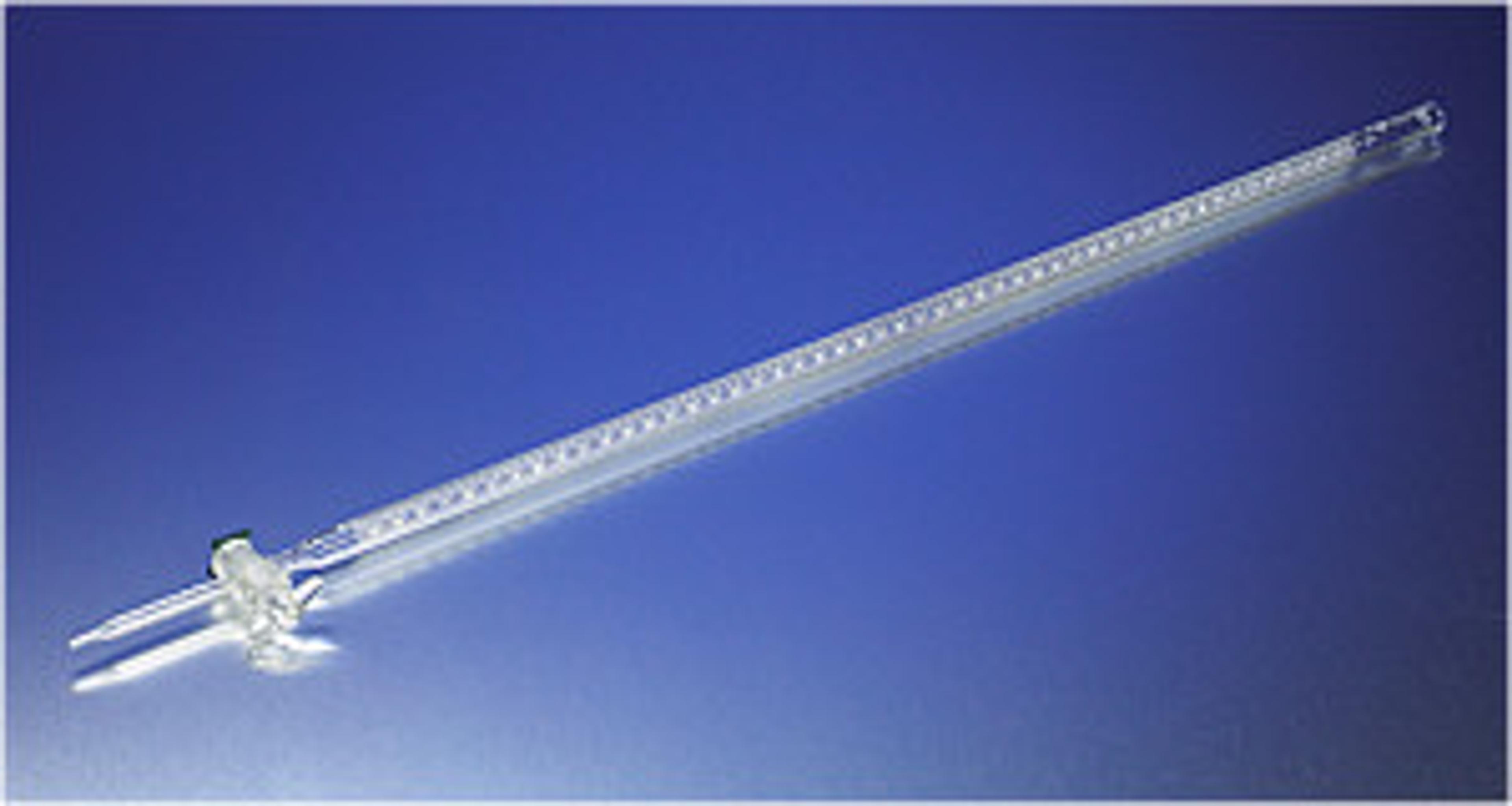 PYREX® 50 mL Serialized/Certified Class A Precision Bore Buret with Glass Standard Taper Stopcock - Corning Life Sciences - General Lab